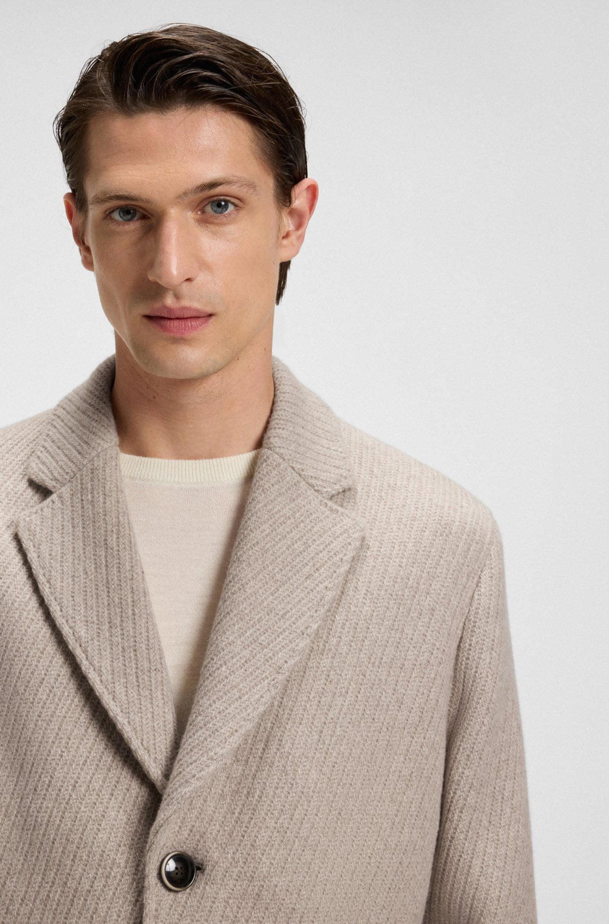FORMAL COAT IN CASHMERE AND VIRGIN WOOL - 3