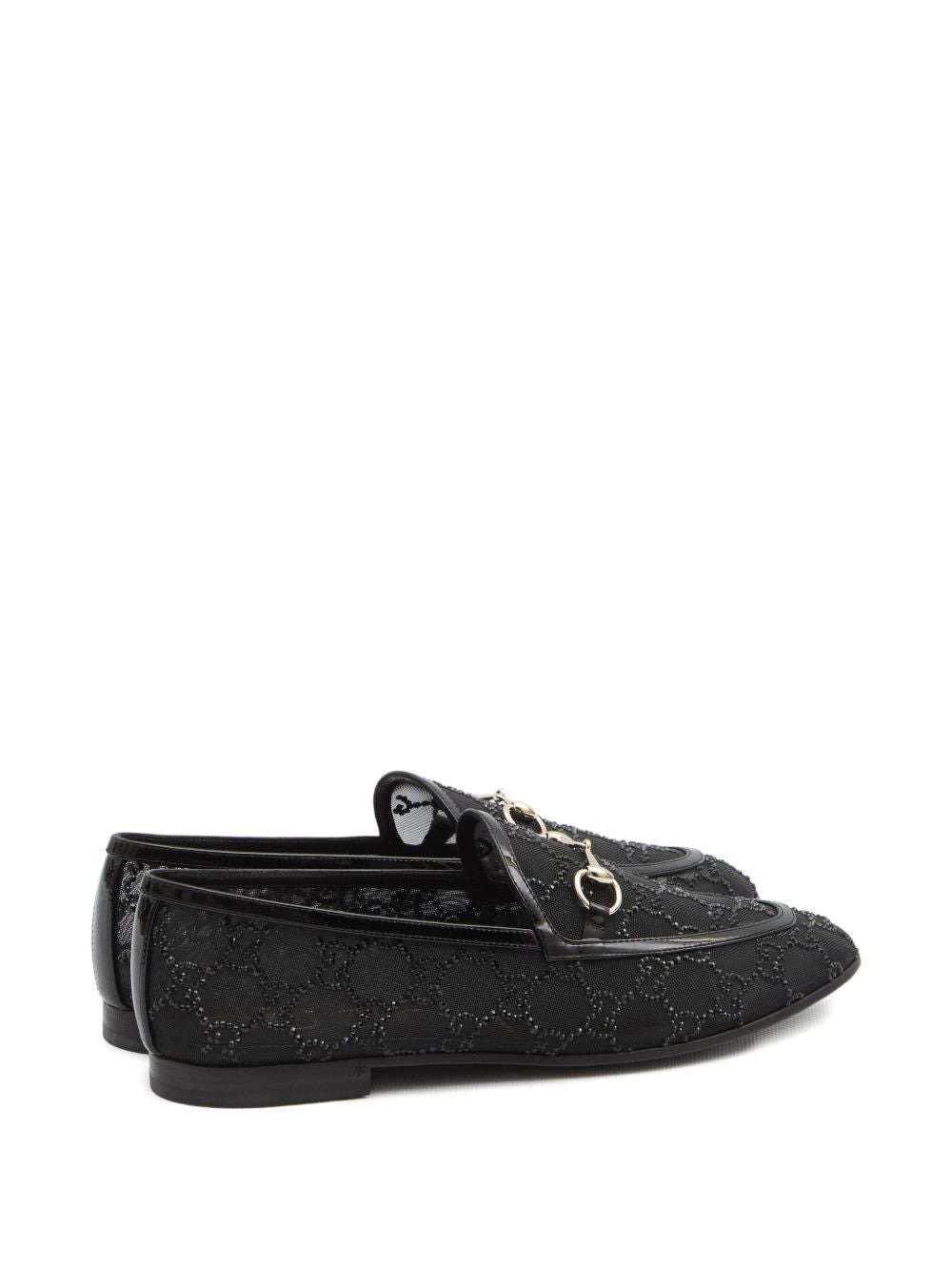 Gucci Women New Jordaan Gg Crystal Loafers - 4