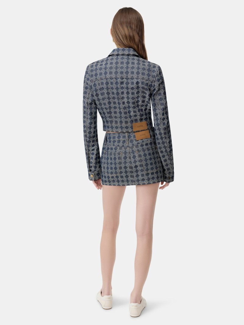 WOMEN'S MA QUAD DENIM MINI SKIRT 5