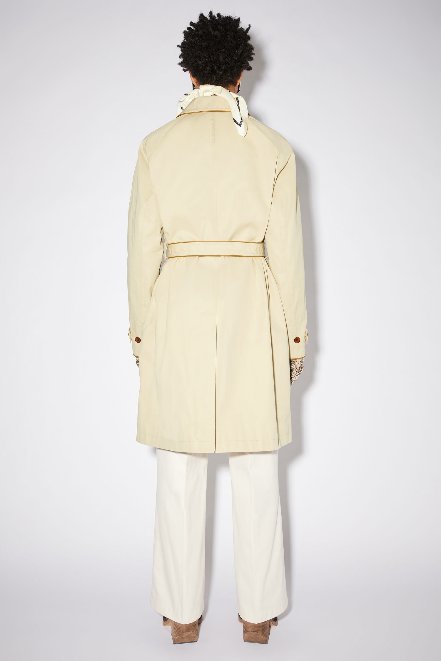 Belted trench coat - Beige - 3