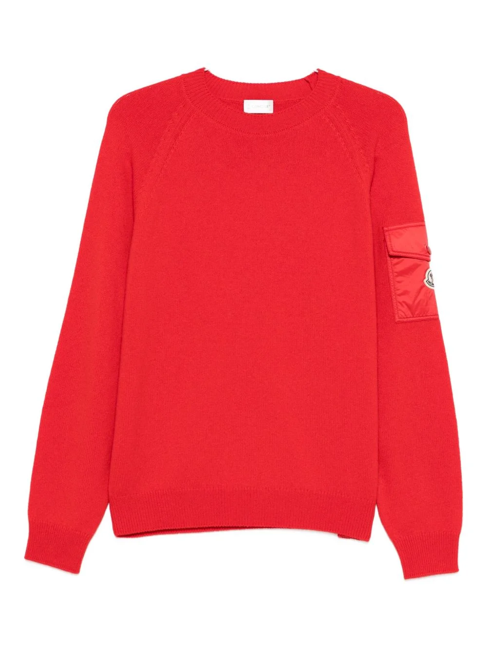 sleeve-pocket crew-neck sweater - 1