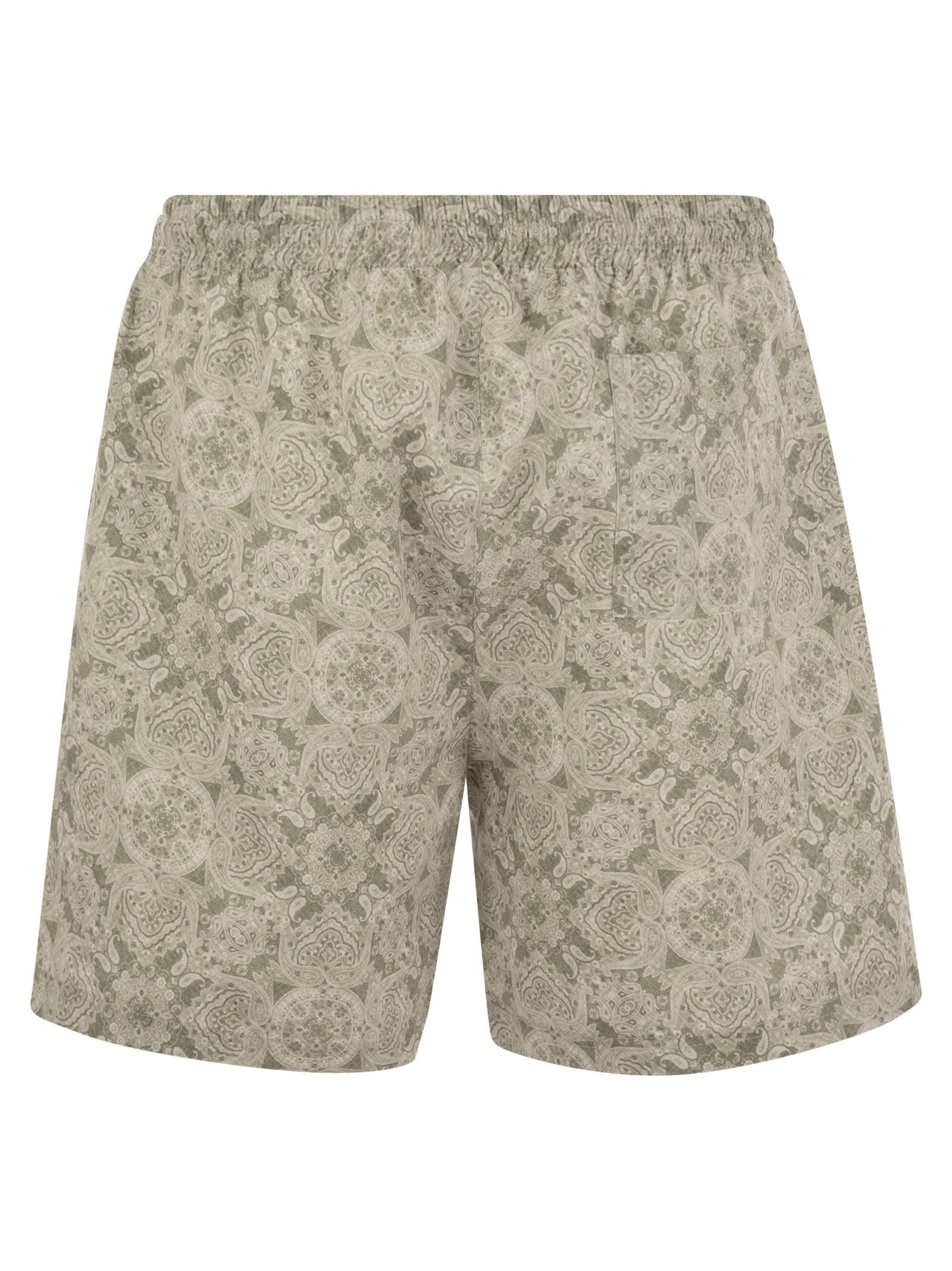 Brunello Cucinelli Men Beach Swimsuit With Paisley Design - 2