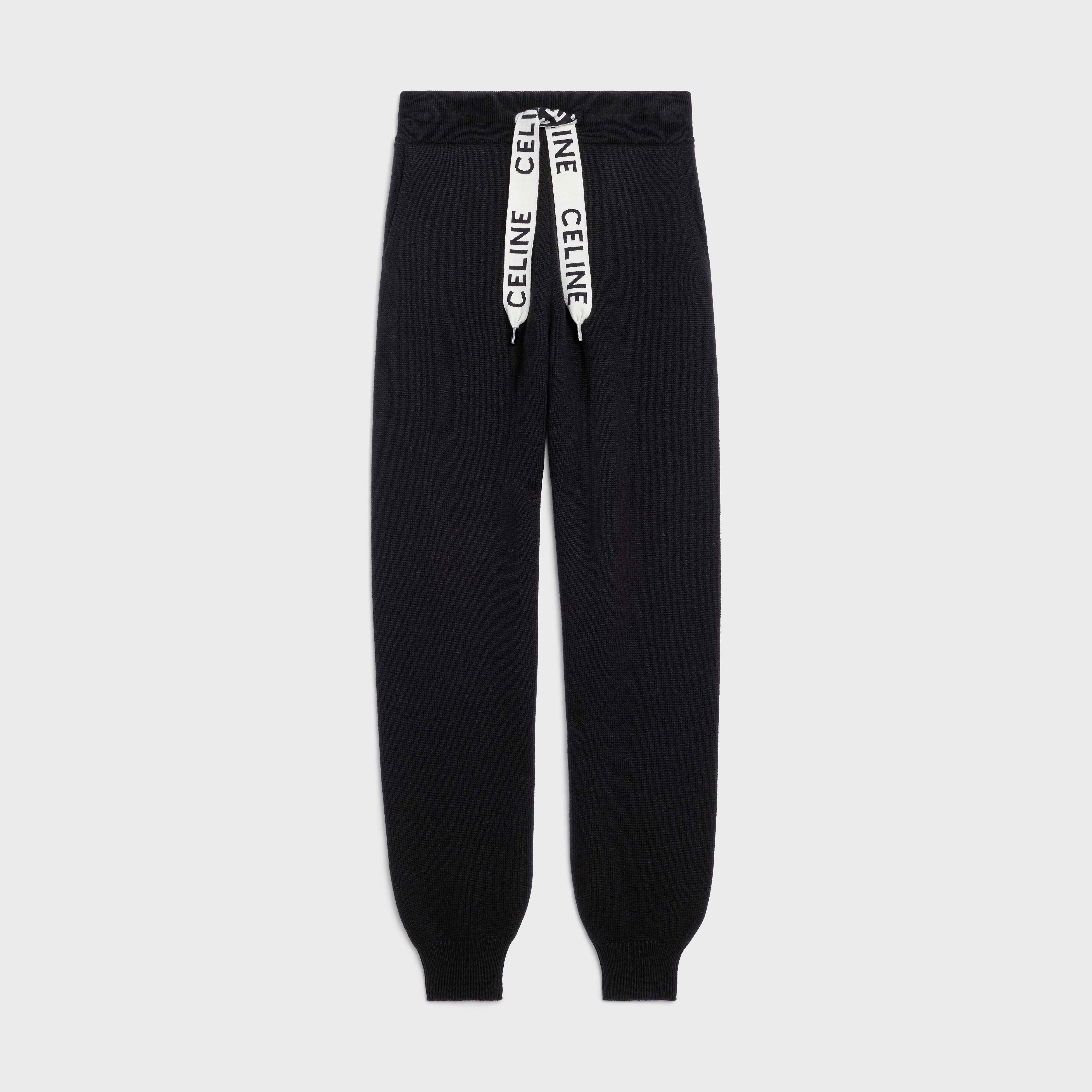 TRACK PANTS IN CASHMERE AND WOOL - 1