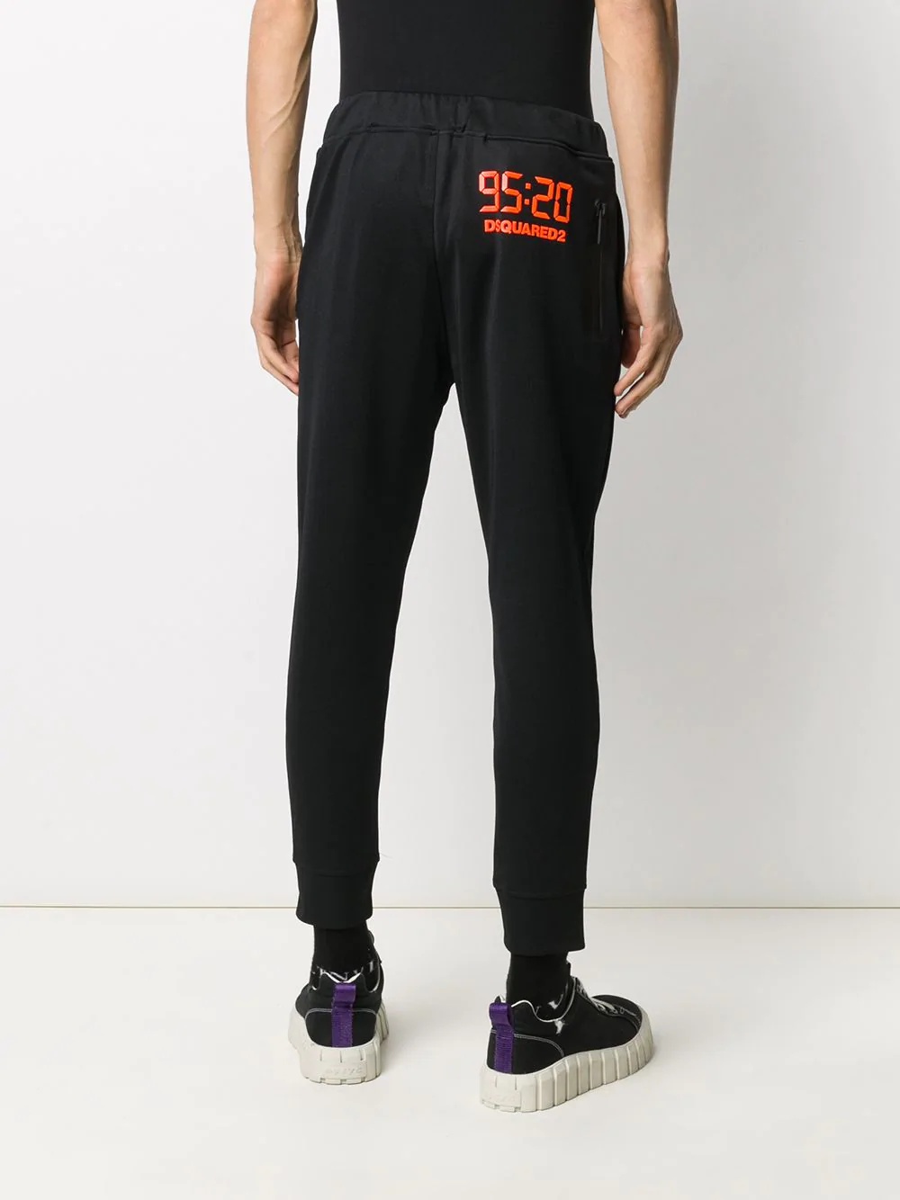 graphic print track pants - 4