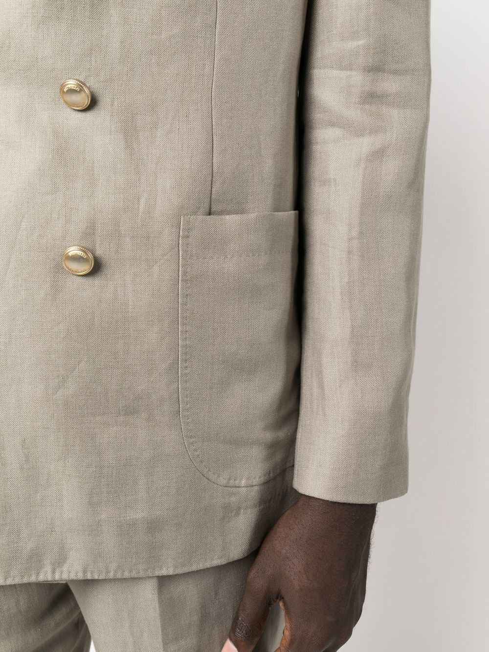 double-breasted tailored blazer - 5