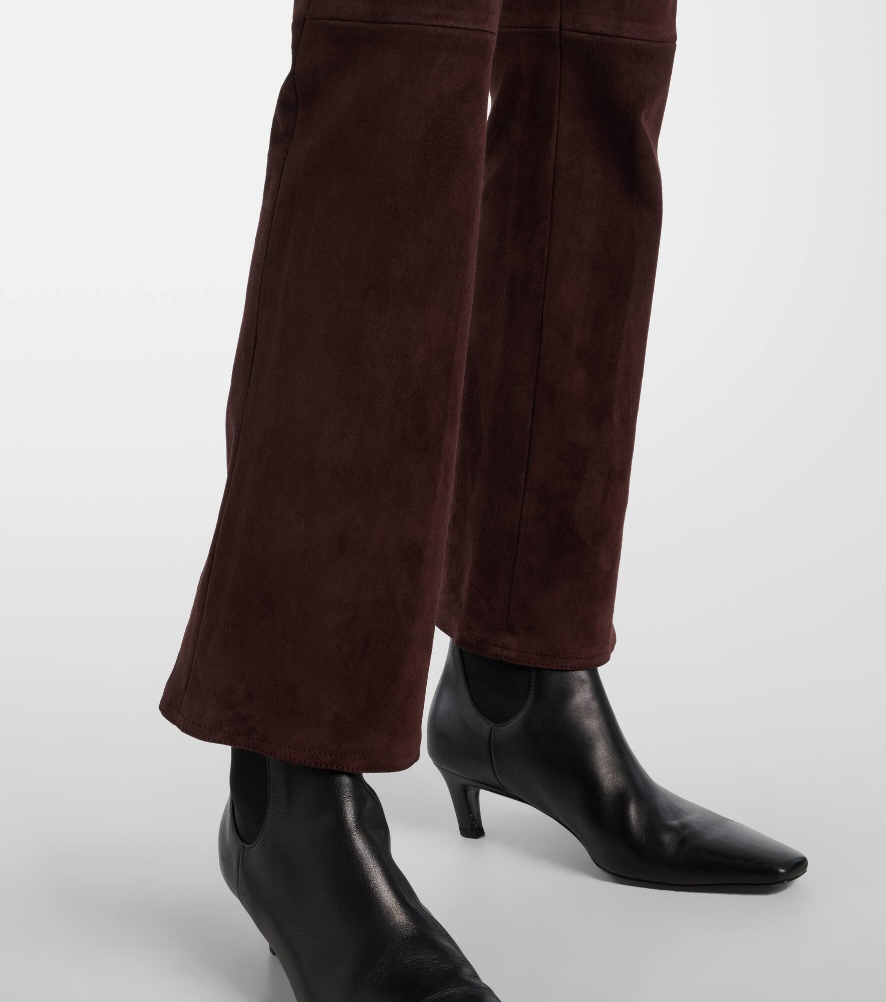 Dean 22 suede flared pants - 5