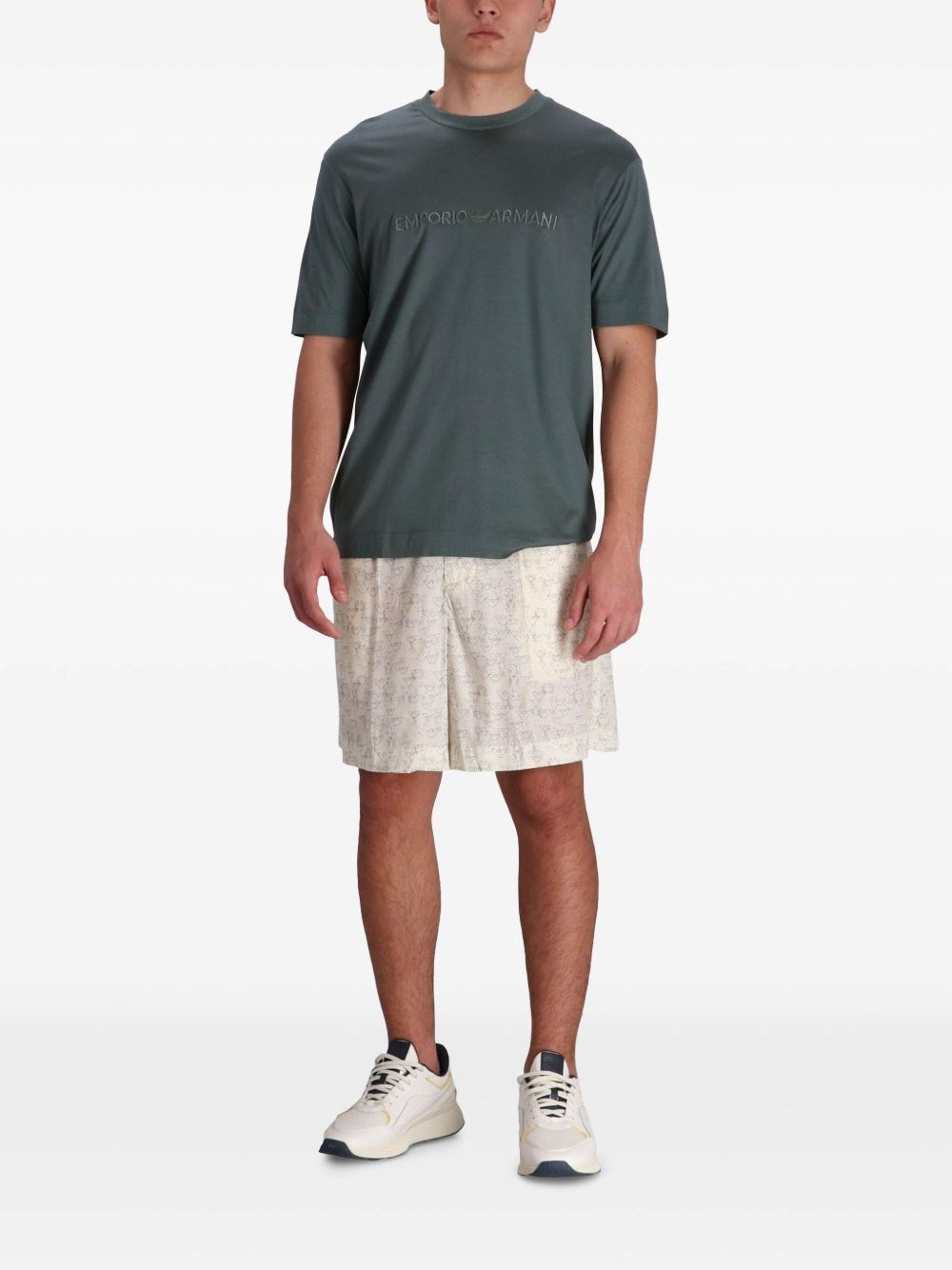 Allover logo bermuda shorts - 4