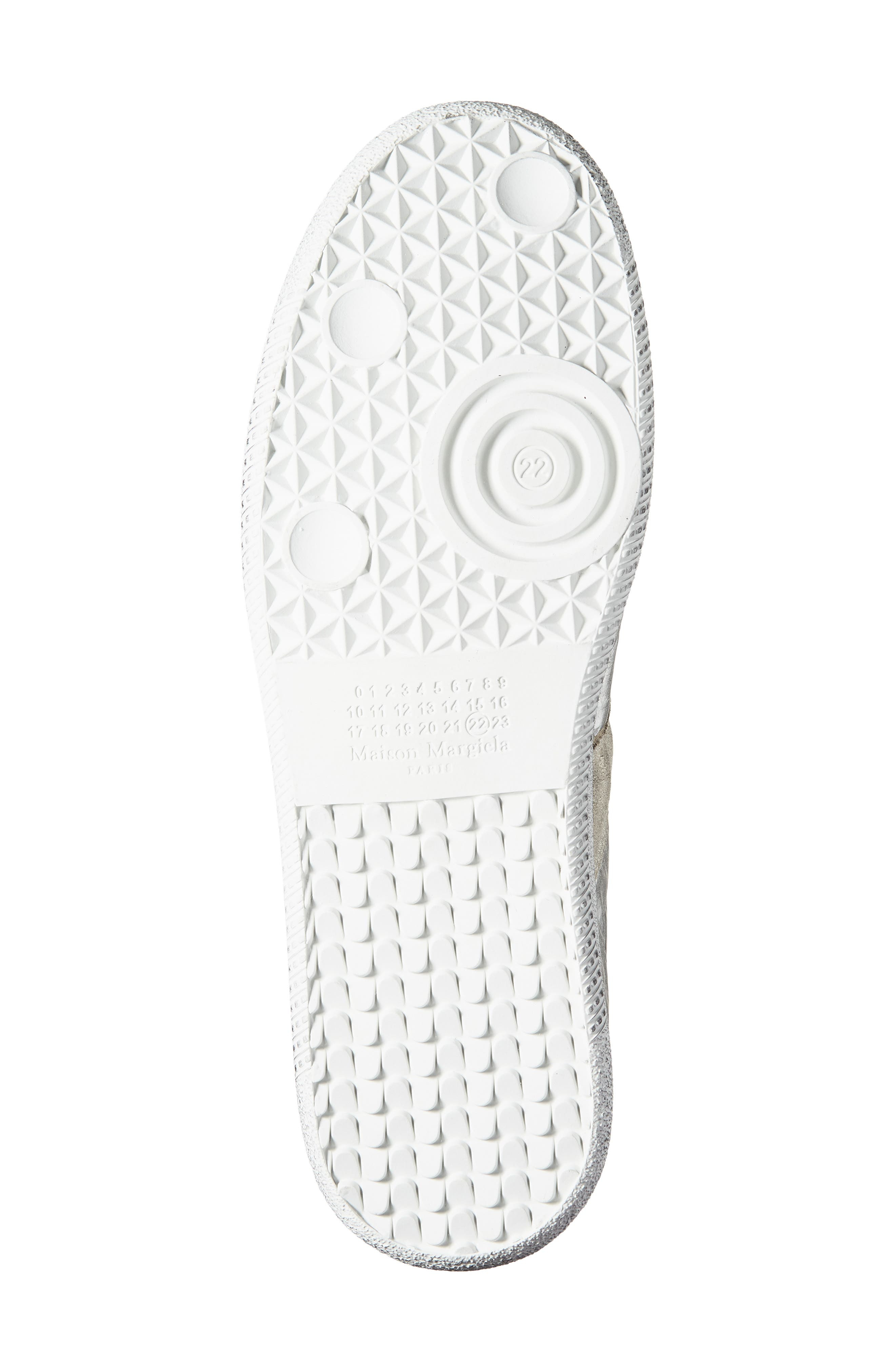 Maison Margiela Replica Low Top Sneaker in Silver/white/natural Metallic at Nordstrom - 6
