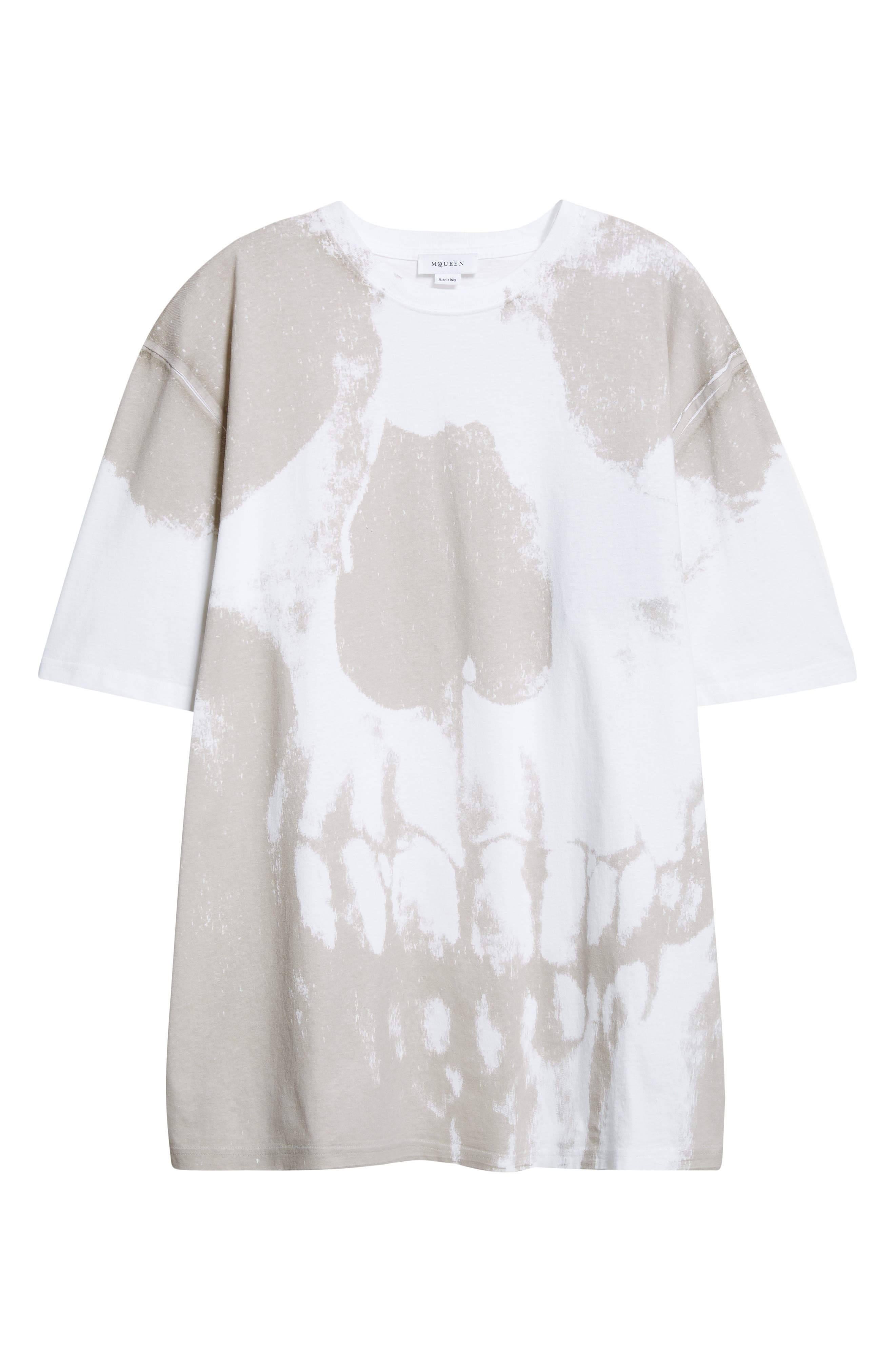McQueen Skull Print Graphic T-Shirt in White/Stone at Nordstrom - 5