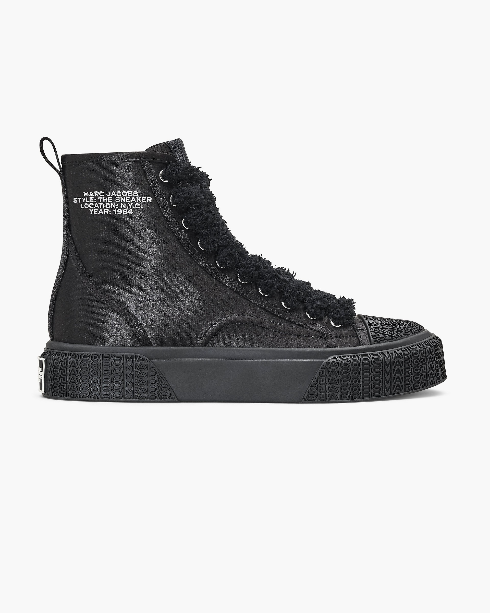 THE HIGH TOP SATIN SNEAKER - 3