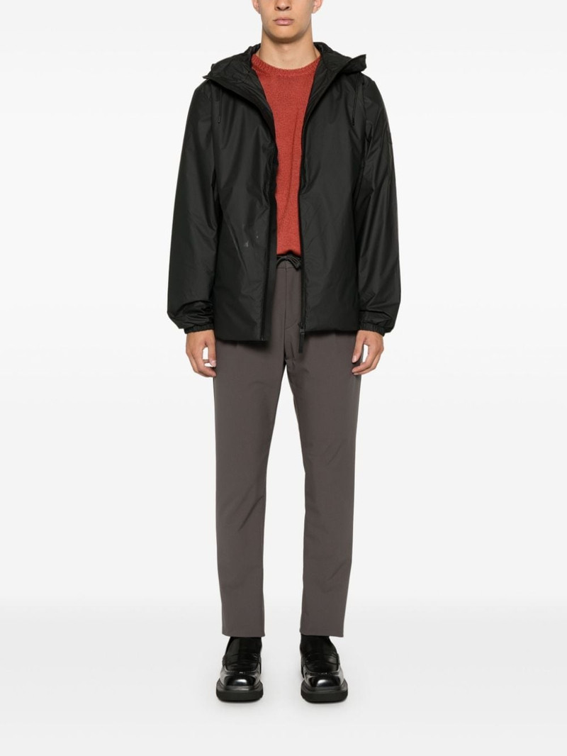 Herno plead-detail trousers outlook
