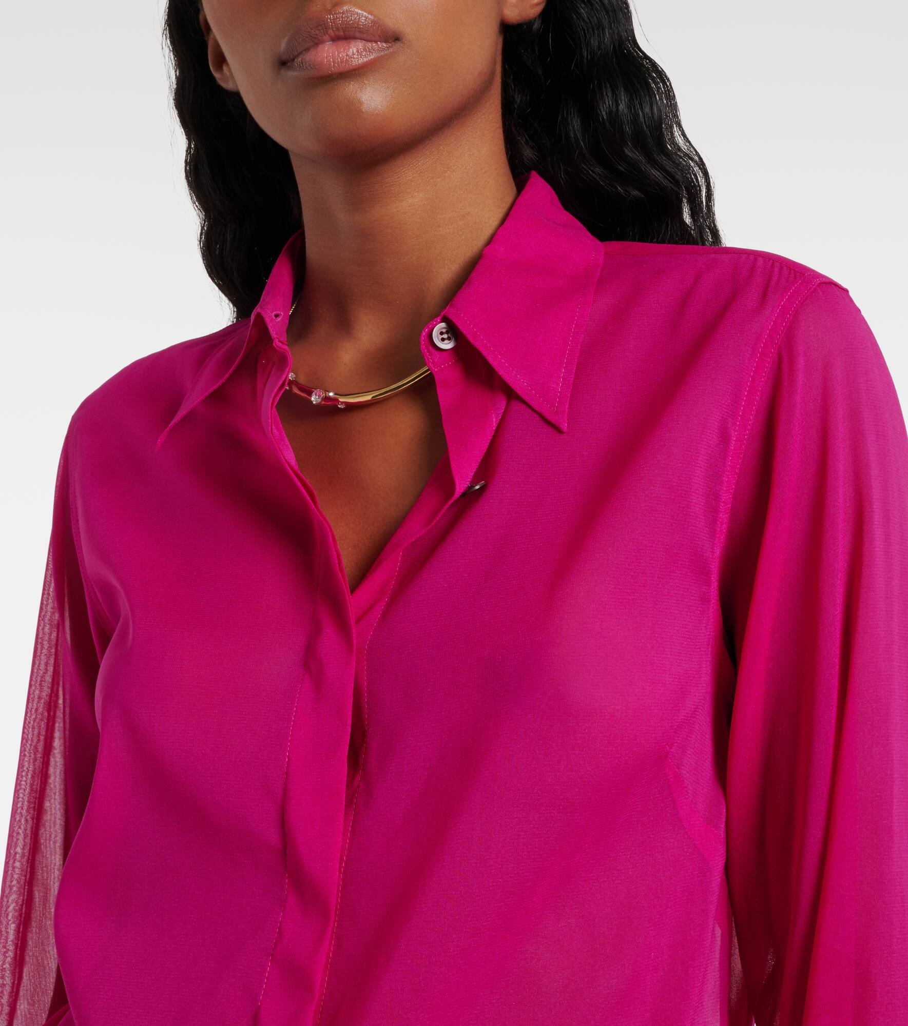 Silk-blend shirt - 4
