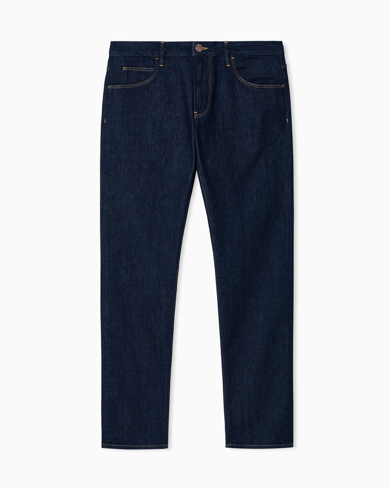 Five-pocket, slim-fit, stretch cotton-denim trousers 1