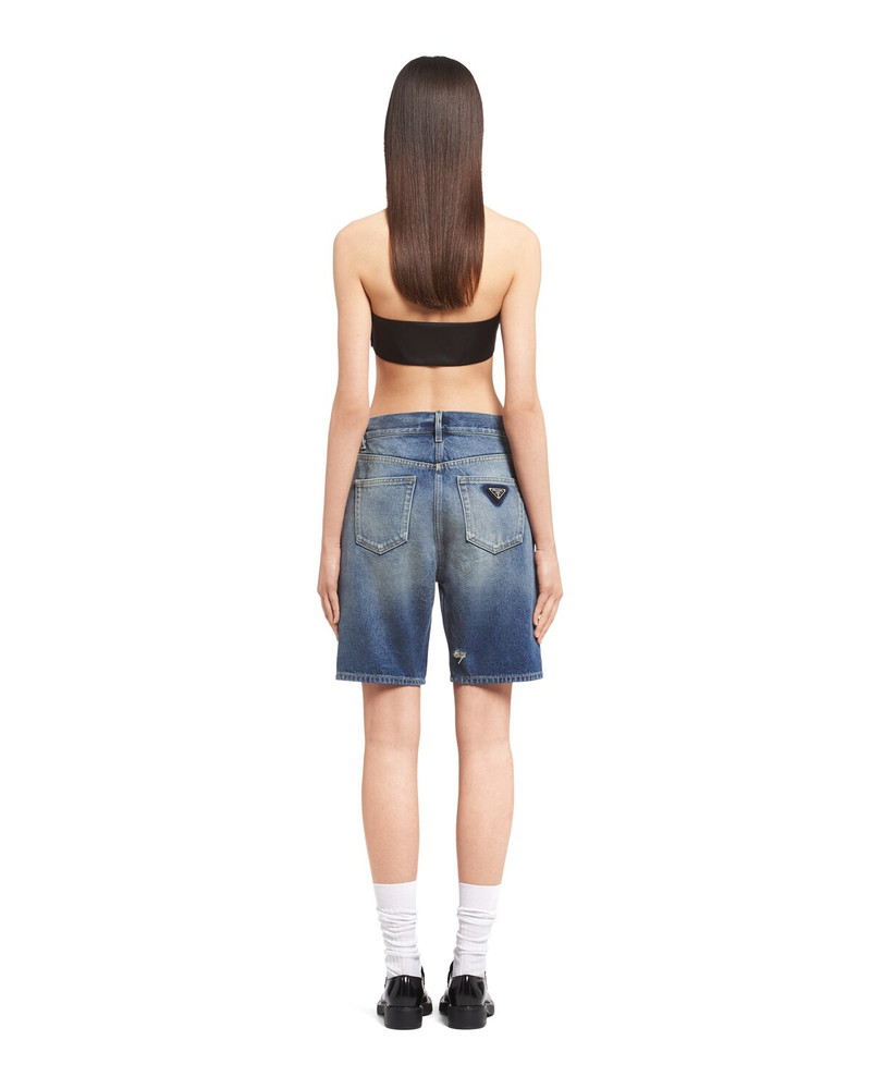 Organic denim Bermuda shorts 4