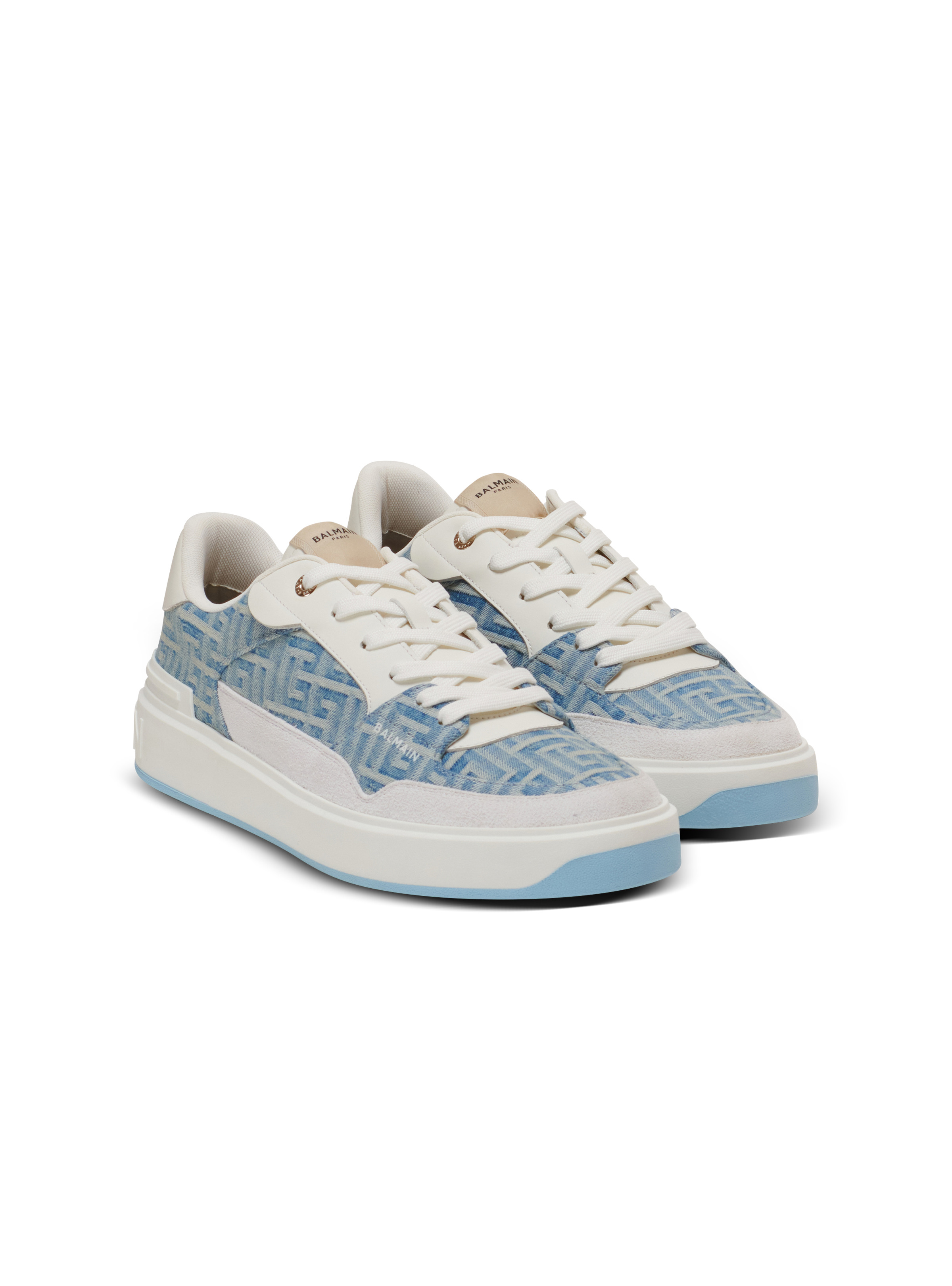 B-Court Flip trainers in monogrammed PB Labyrinth denim - 2