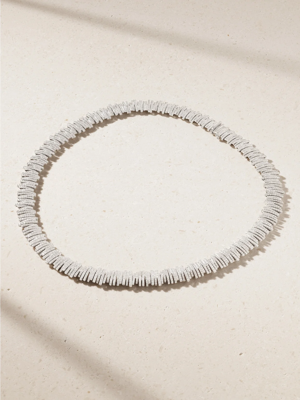 18-karat White Gold Diamond Necklace - 1