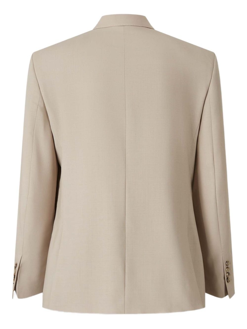 double-breasted wool blazer - 2