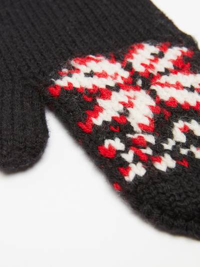 Max Mara Nordic-themed mittens outlook