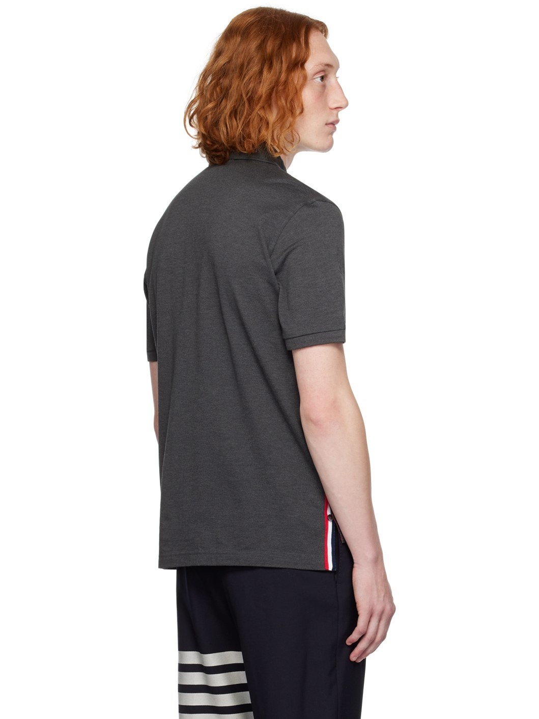 Gray Patch Pocket Polo - 3