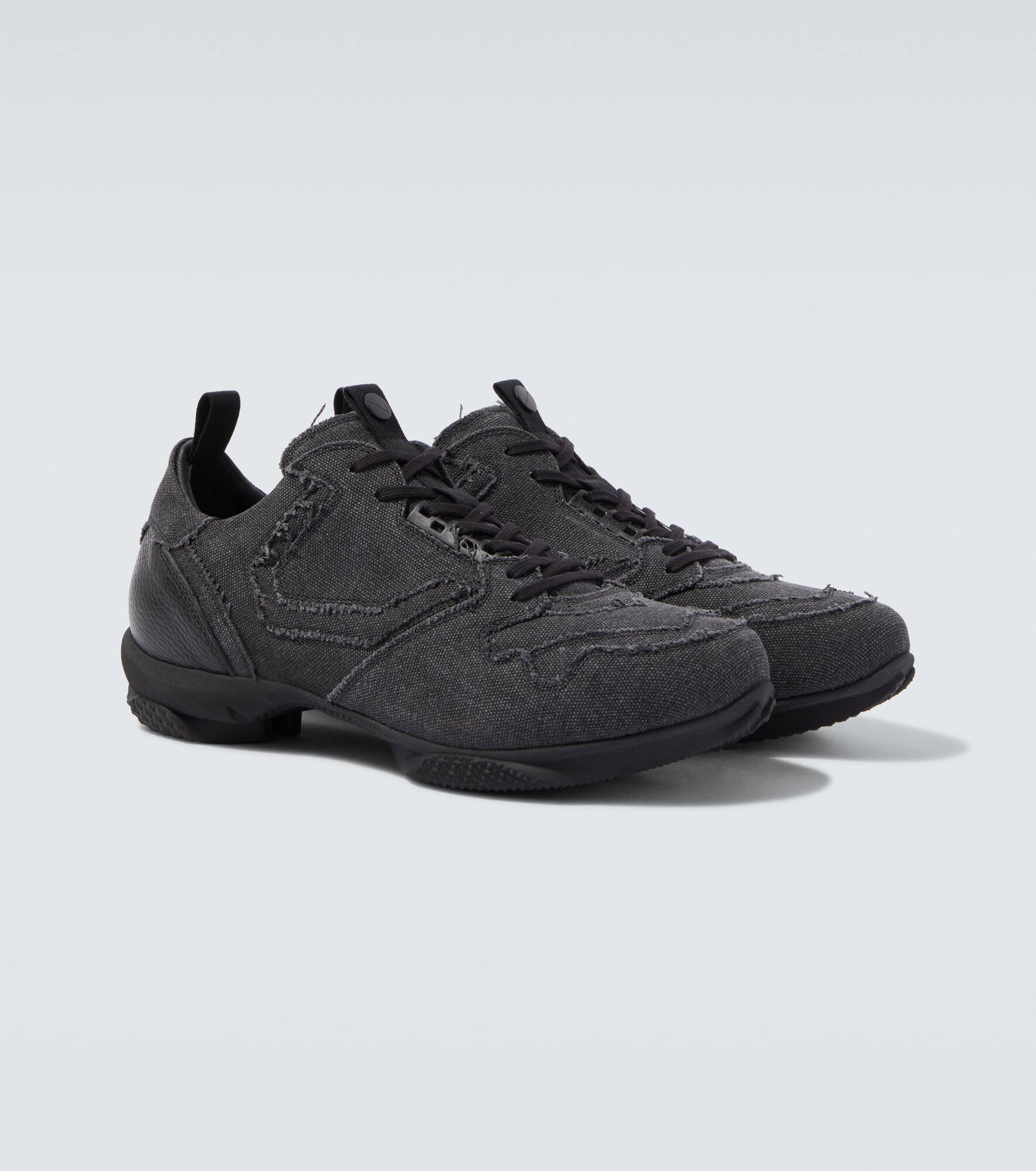 Ostro distressed canvas sneakers - 5