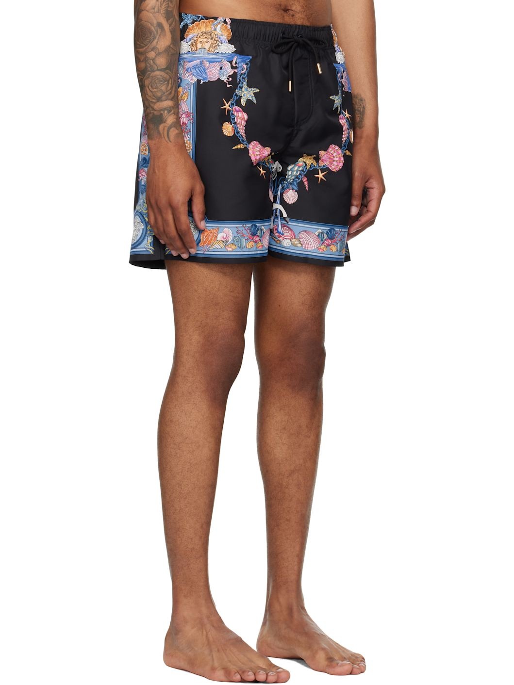 Black & Blue Coral Theatre Board Swim Shorts - 2