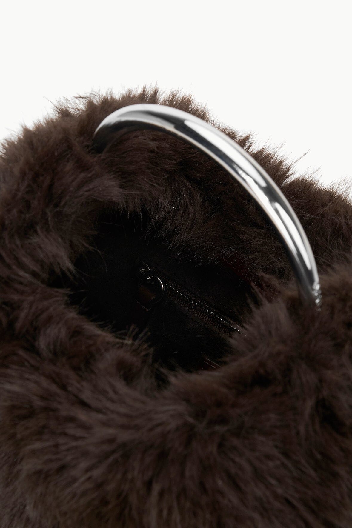 STAUD ROMEO FAUX FUR BAG ESPRESSO - 5