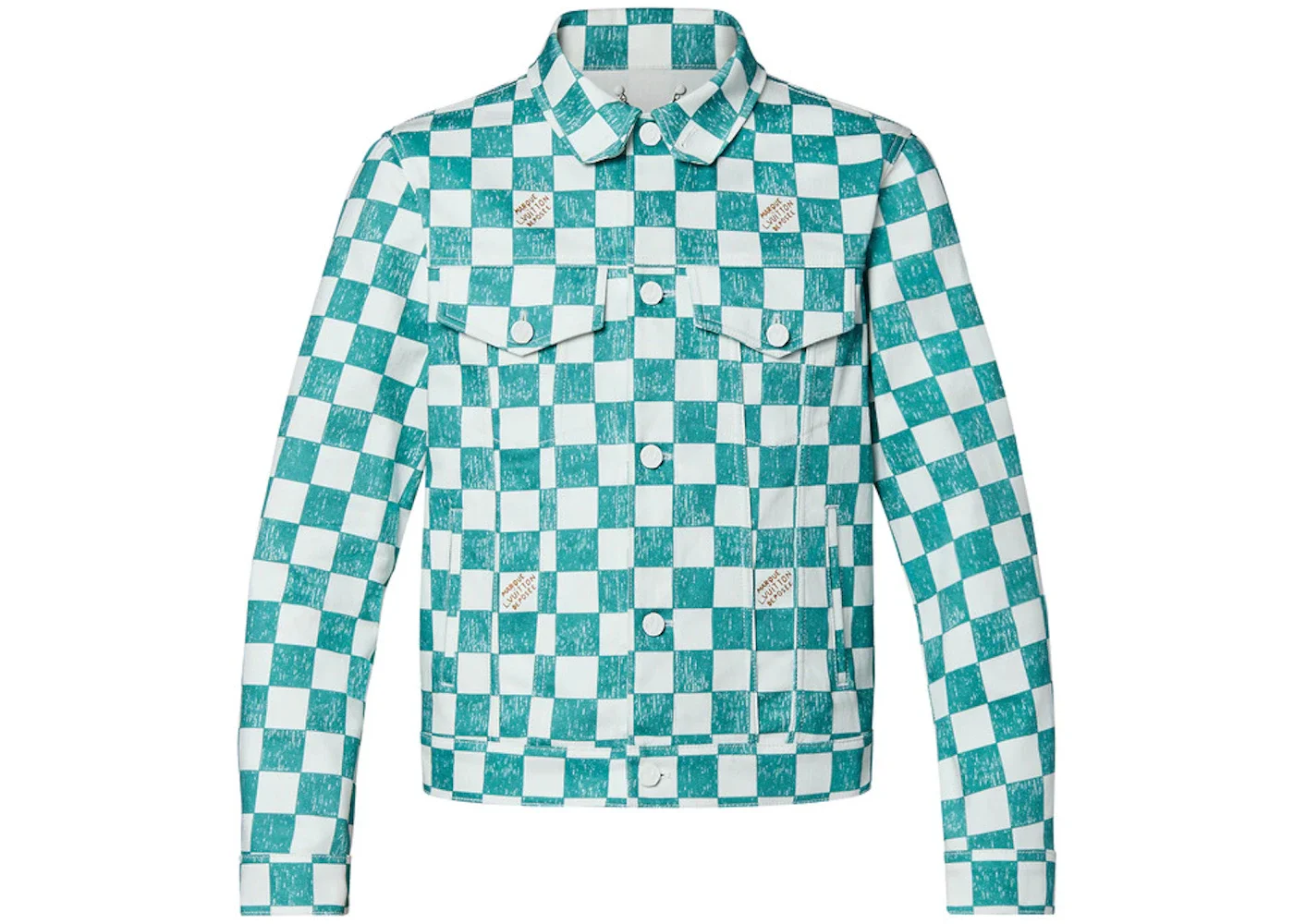 Louis Vuitton Damier Denim Trucker Jacket Ocean - 1