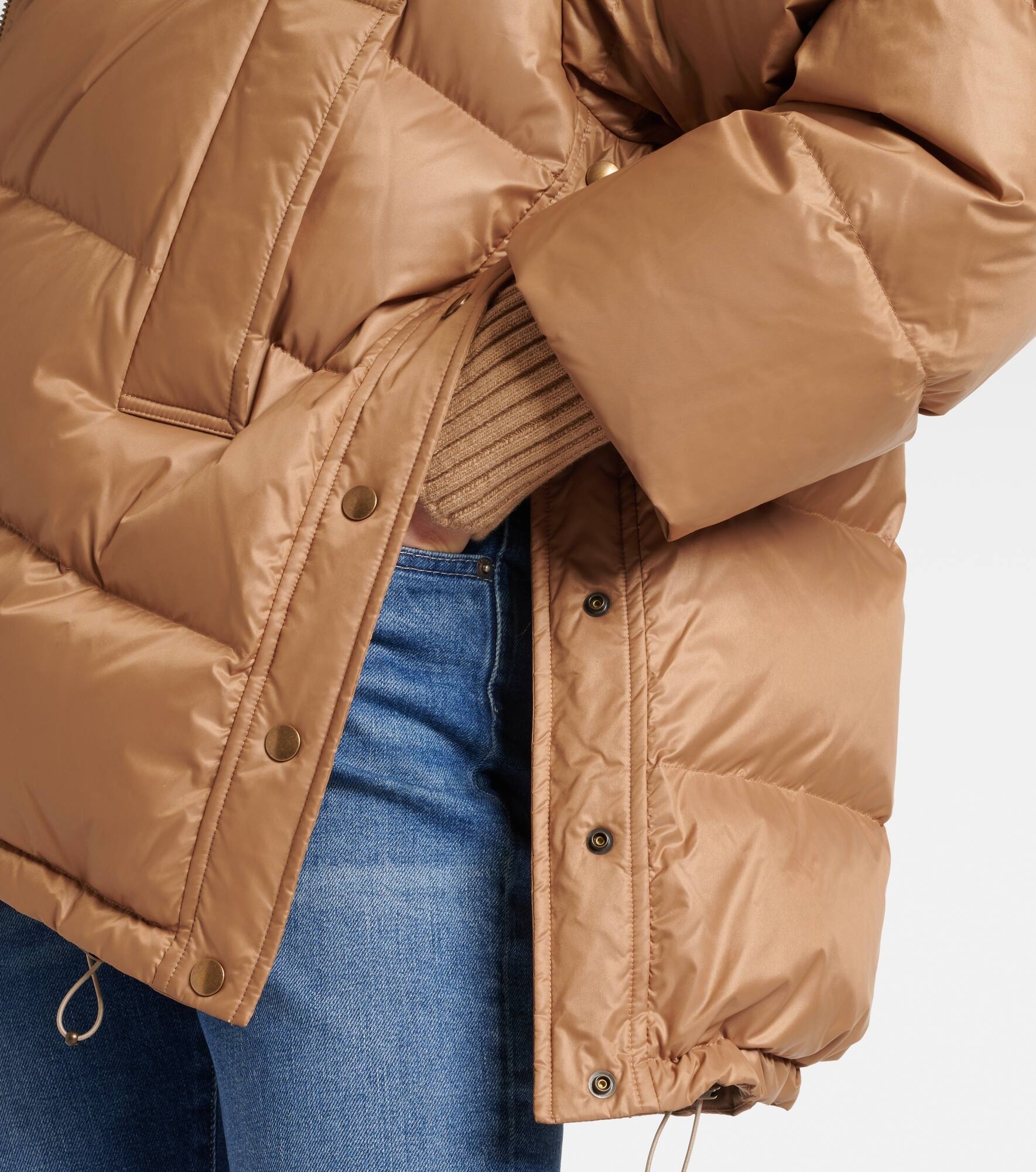 Oversized quilted down jacket - 5
