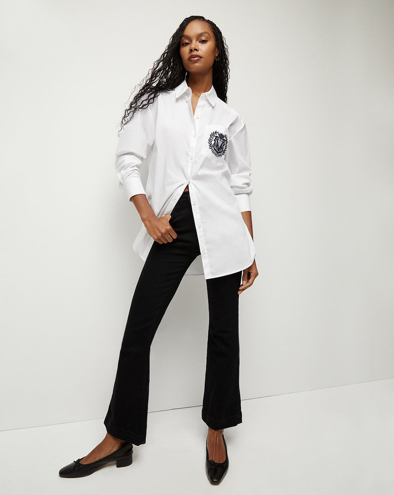 VERONICA BEARD CARSON KICK-FLARE JEAN outlook