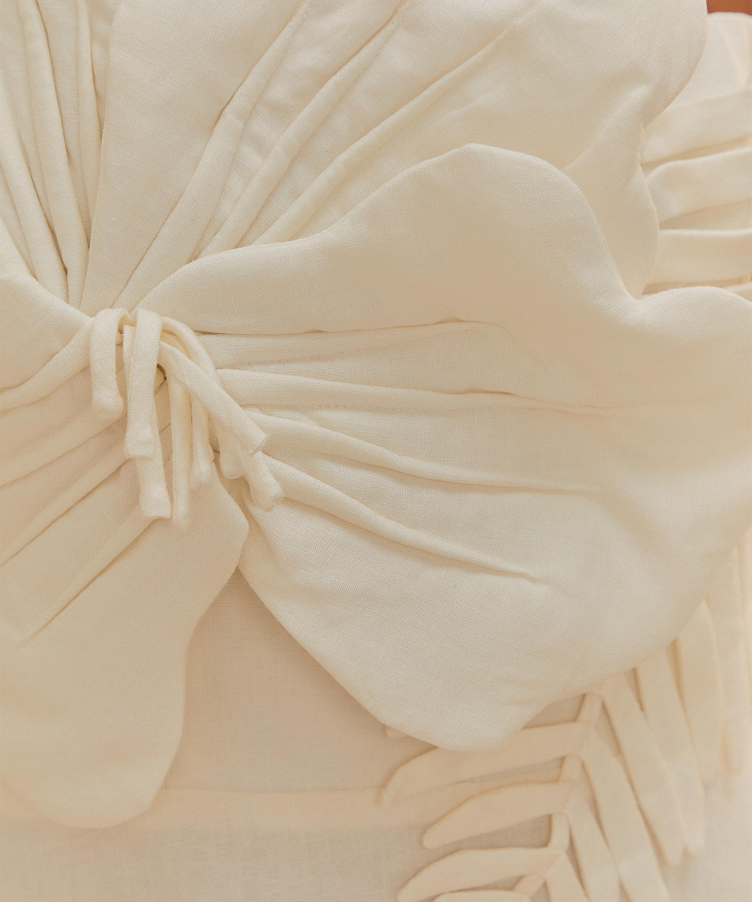 Off-White Garden Midi Dress - 4