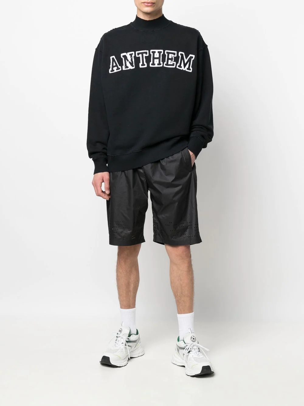 embroidered-logo cotton sweatshirt - 2