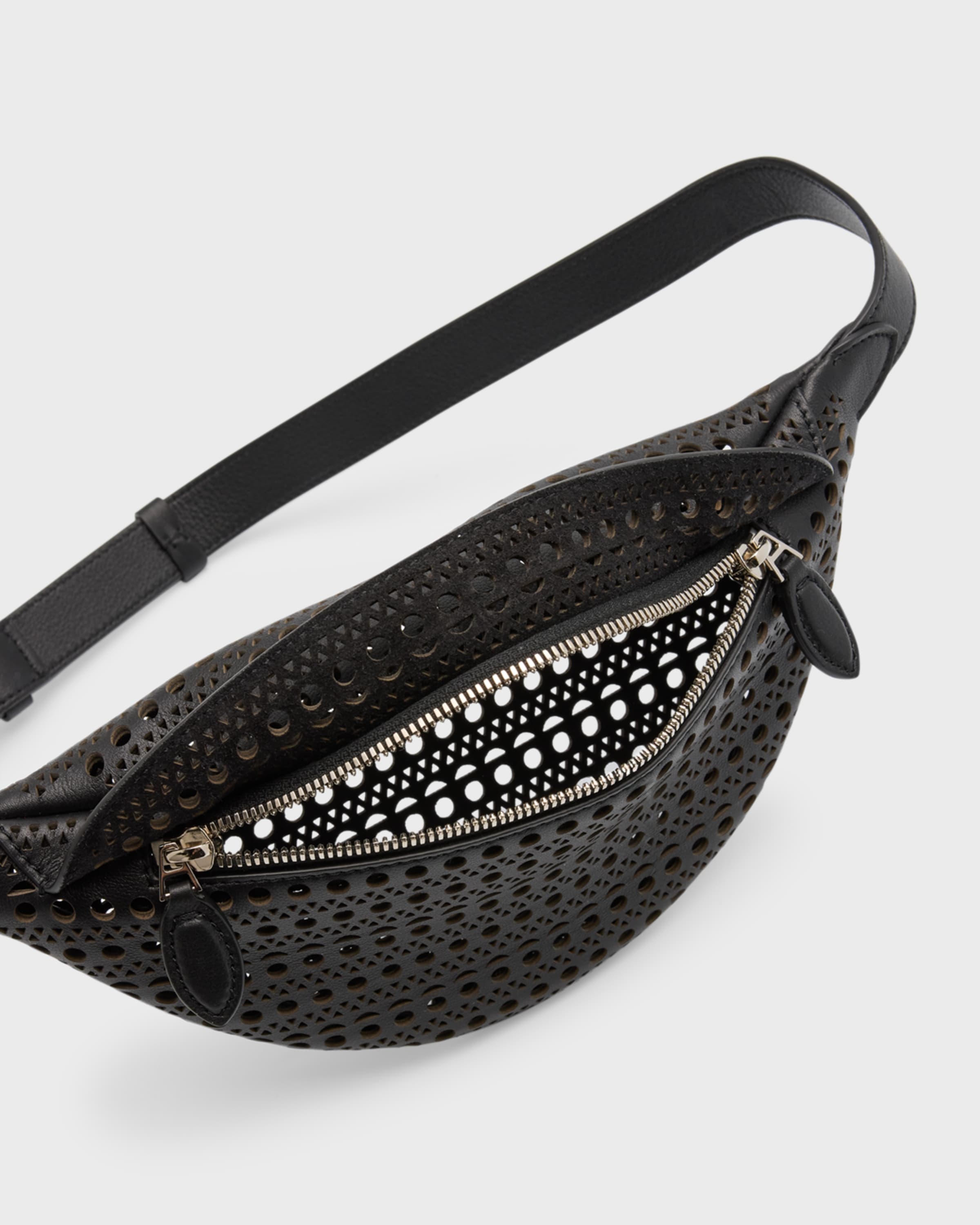 XS Laser-Cut Leather Belt Bag - 2