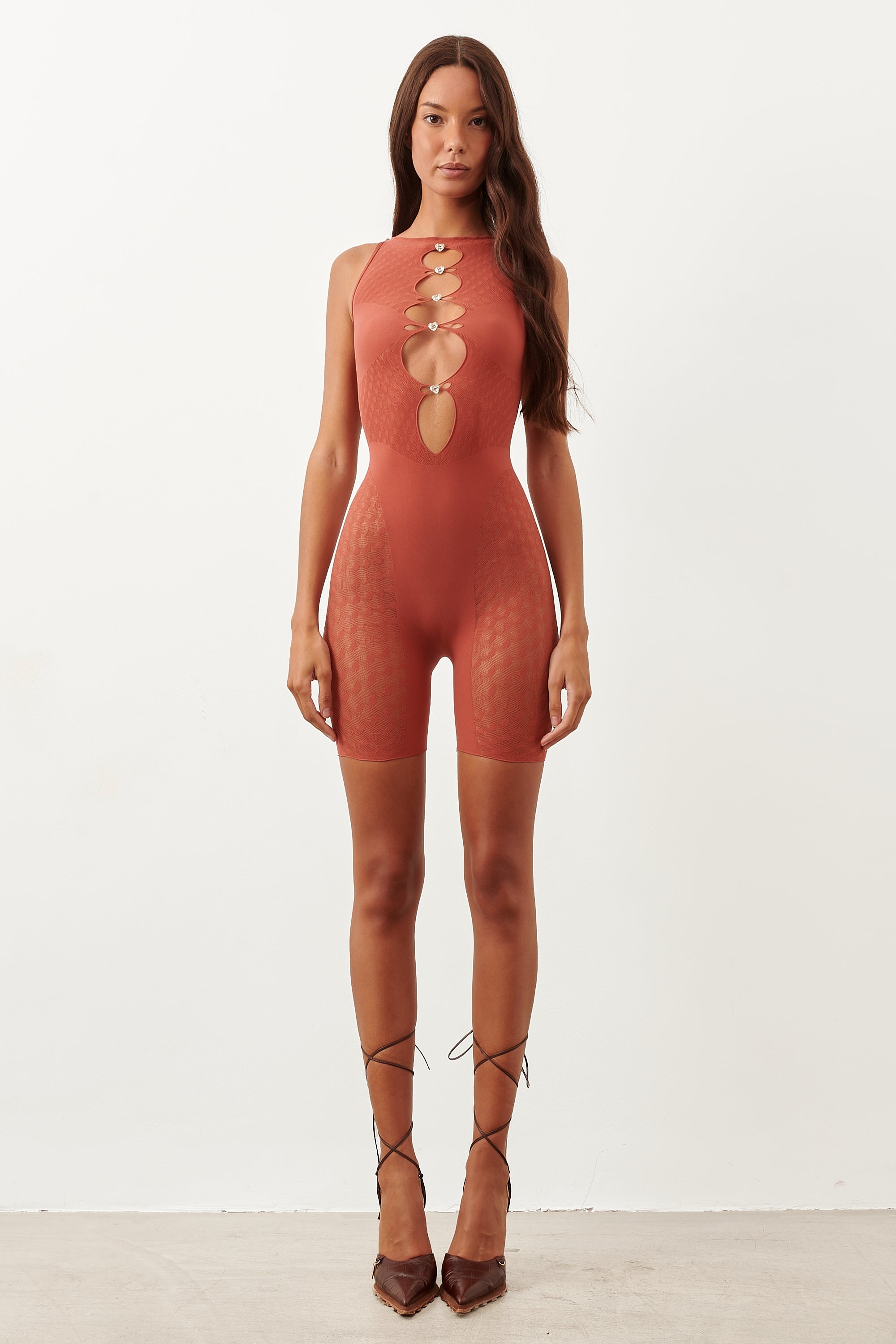 JETTA JUMPSUIT IN BURNT HENNA - 2