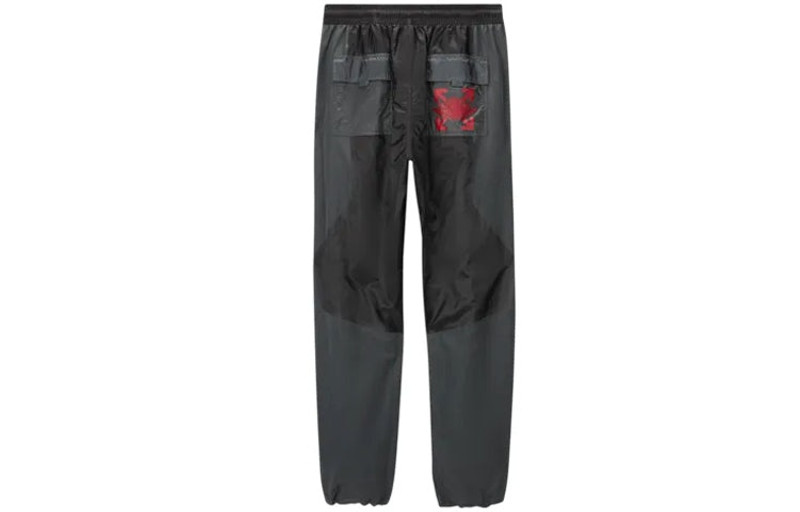 Jordan Air Jordan x OFF-WHITE 2020 Men's Woven Pants Black/Grey/Red CV0543-010 outlook