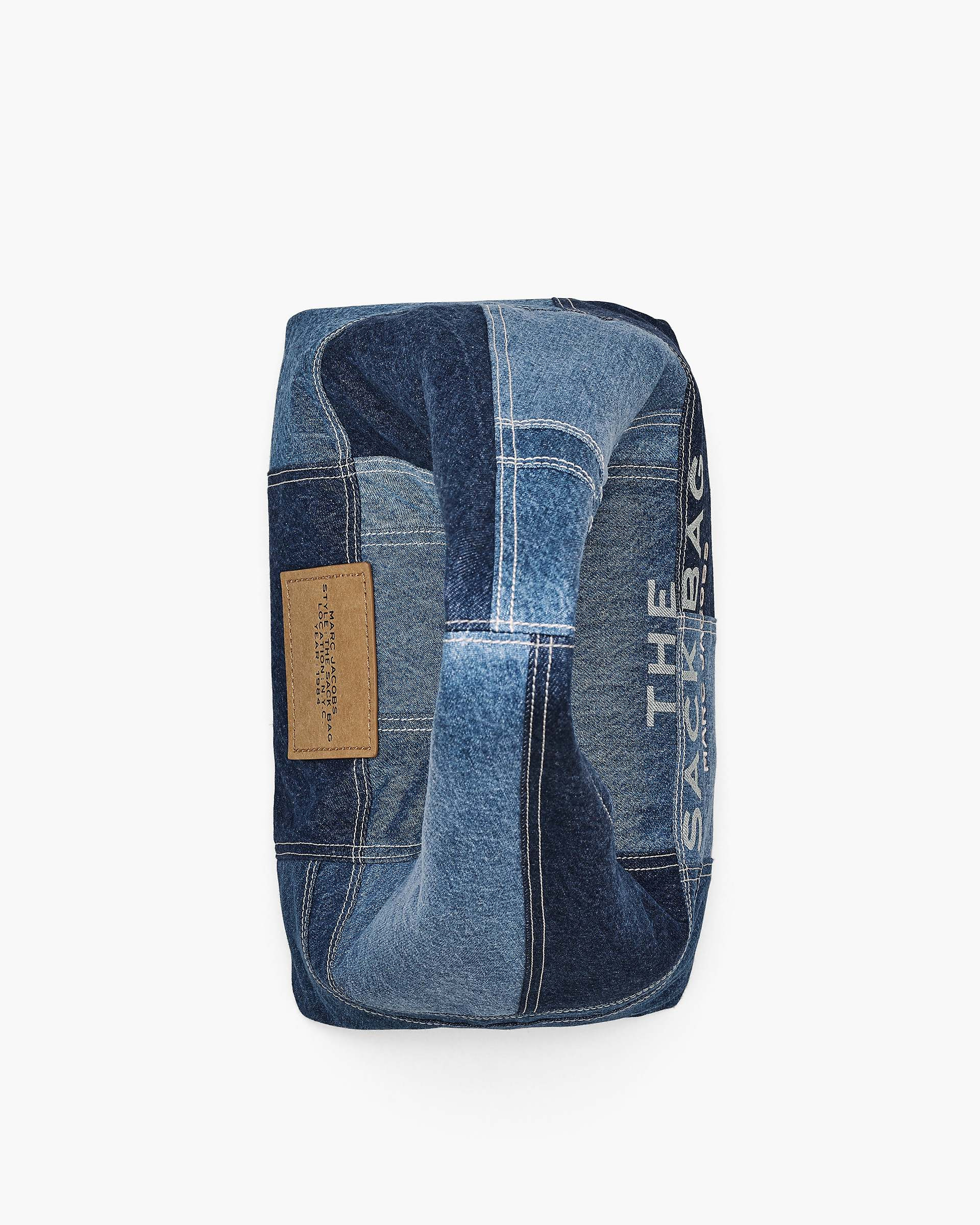 THE PATCHWORK DENIM SACK BAG - 7