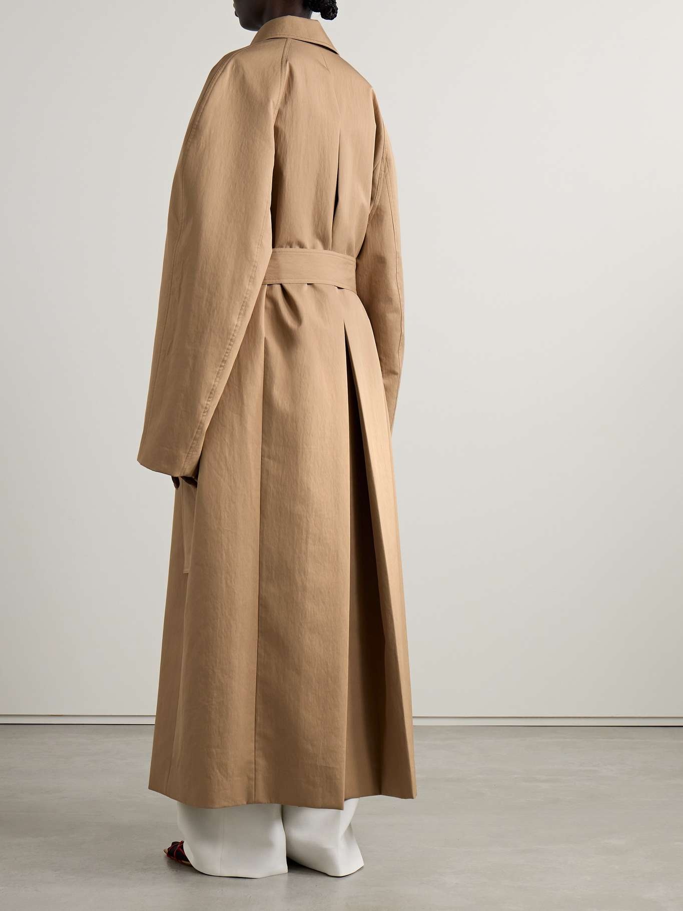 Roth belted cotton-blend twill coat - 4