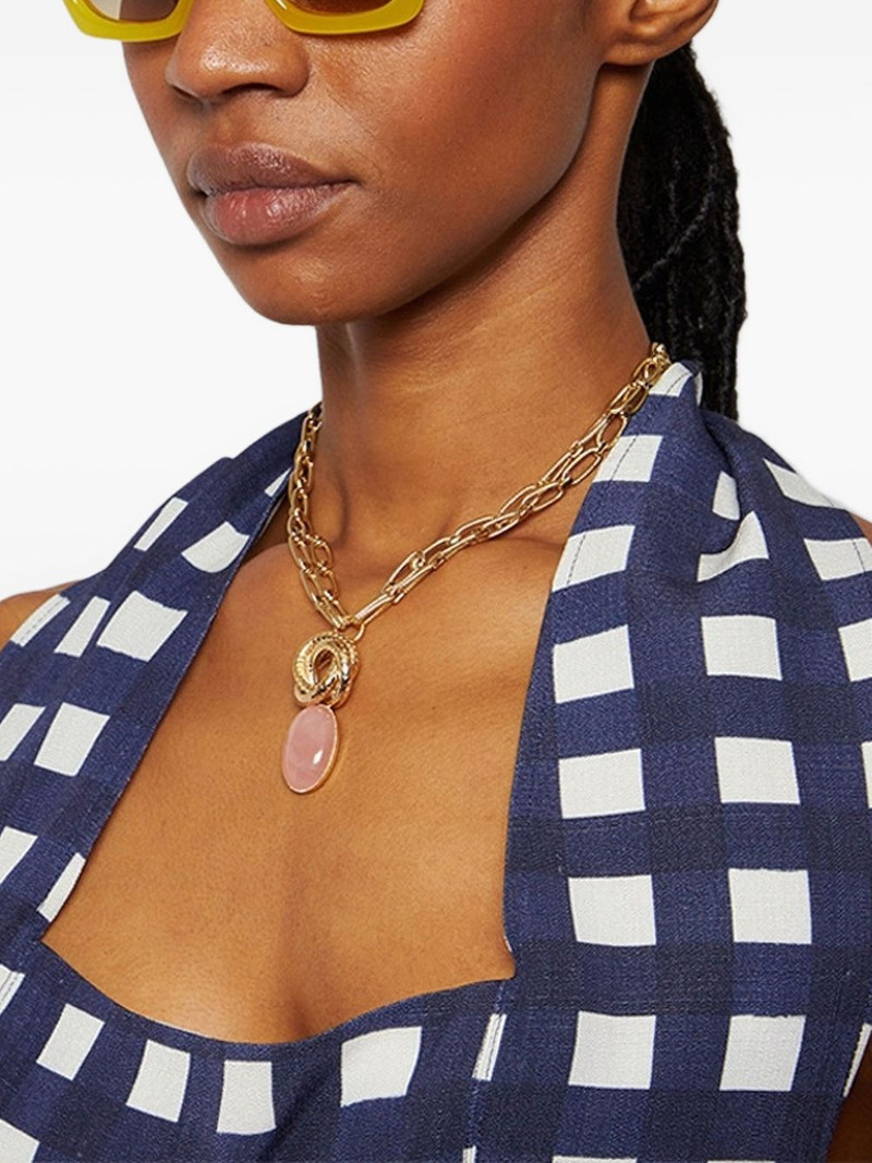 DESTREE medallion-chain necklace outlook