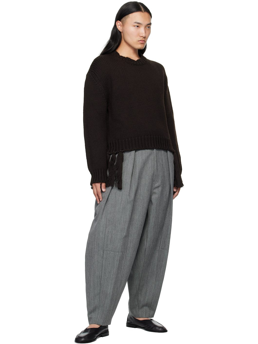 Brown Crewneck Sweater - 4