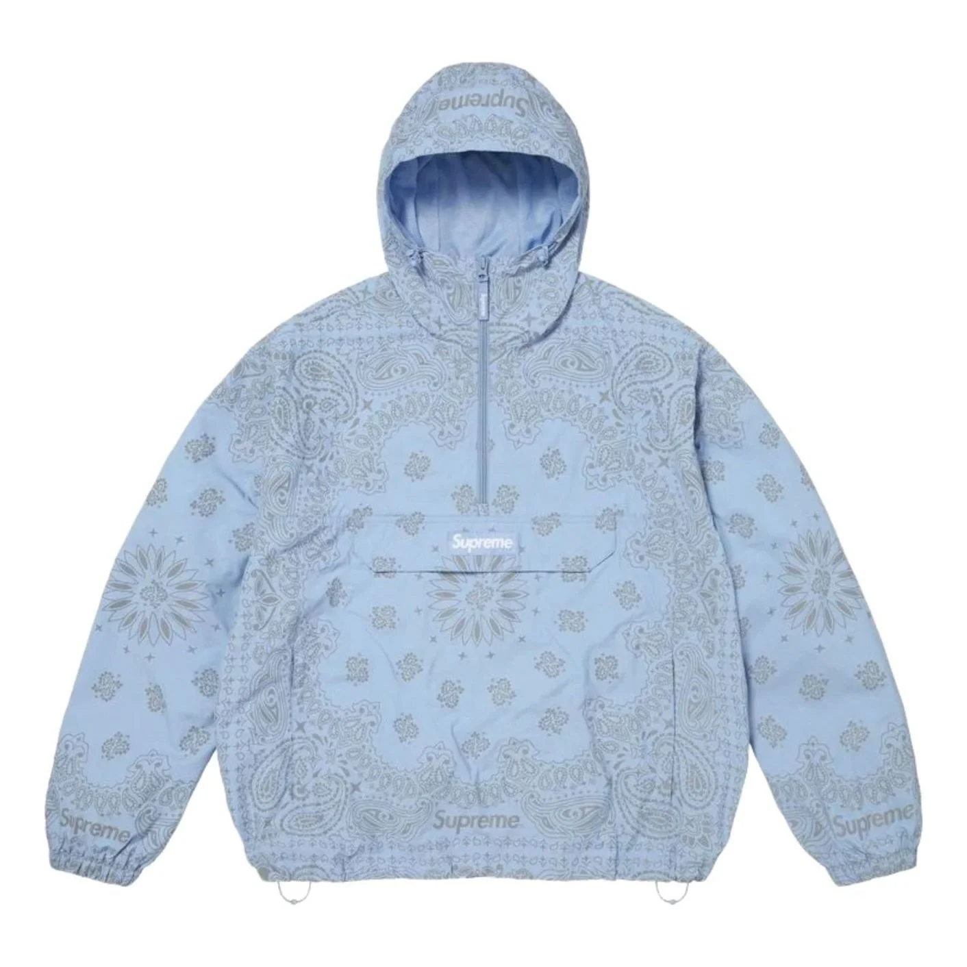 Supreme SS26 Reflective Bandana Anorak 'Light Blue' SUP-SS26-293-BLU - 1