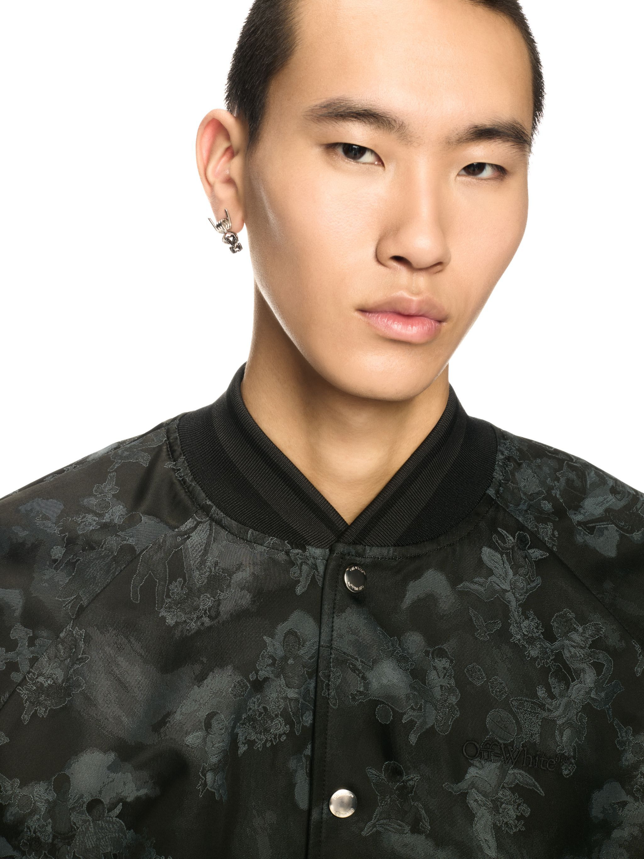 Black Fresco Souvenir Varsity Jacket - 5