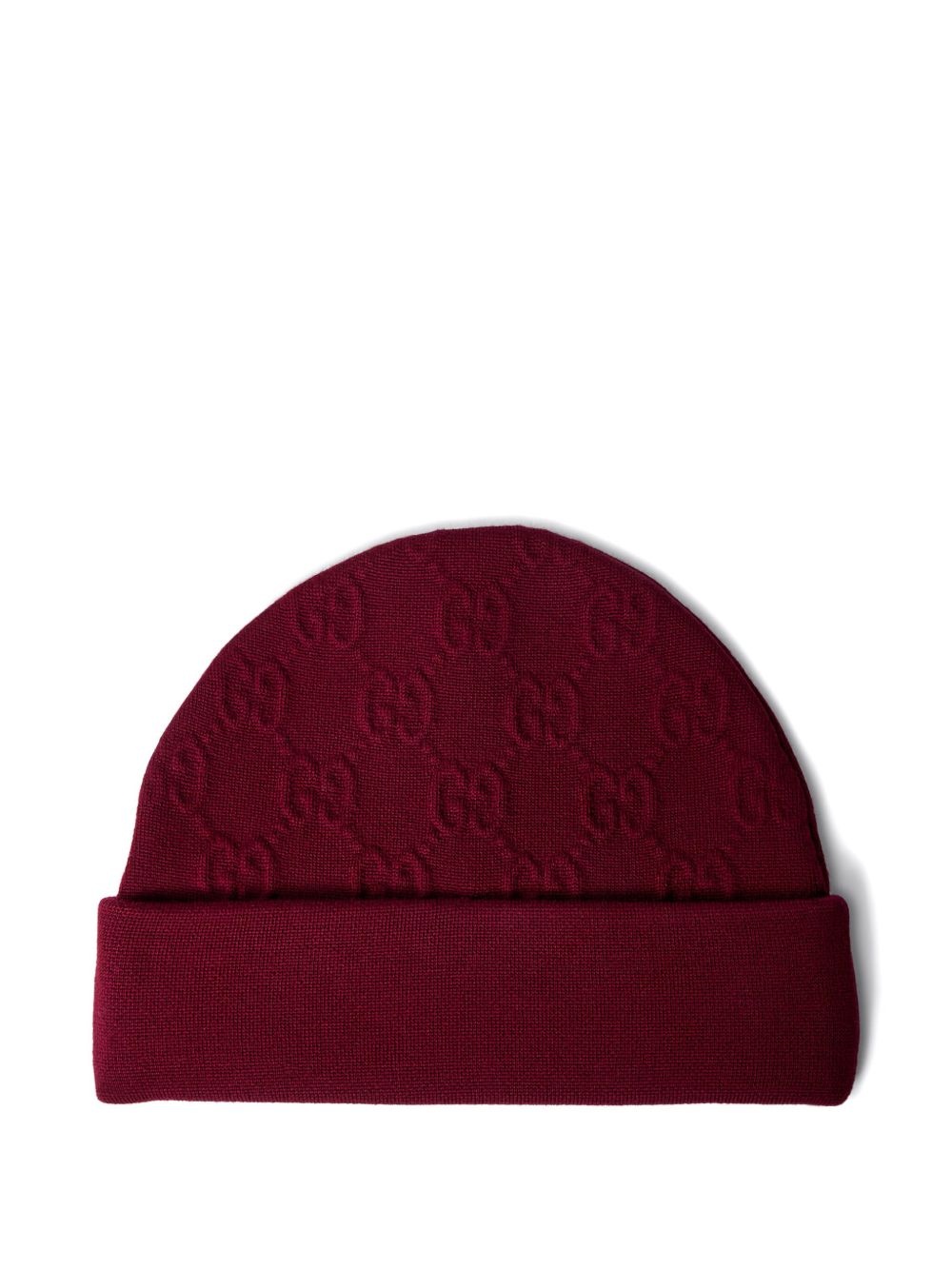GG-pattern beanie hat - 1