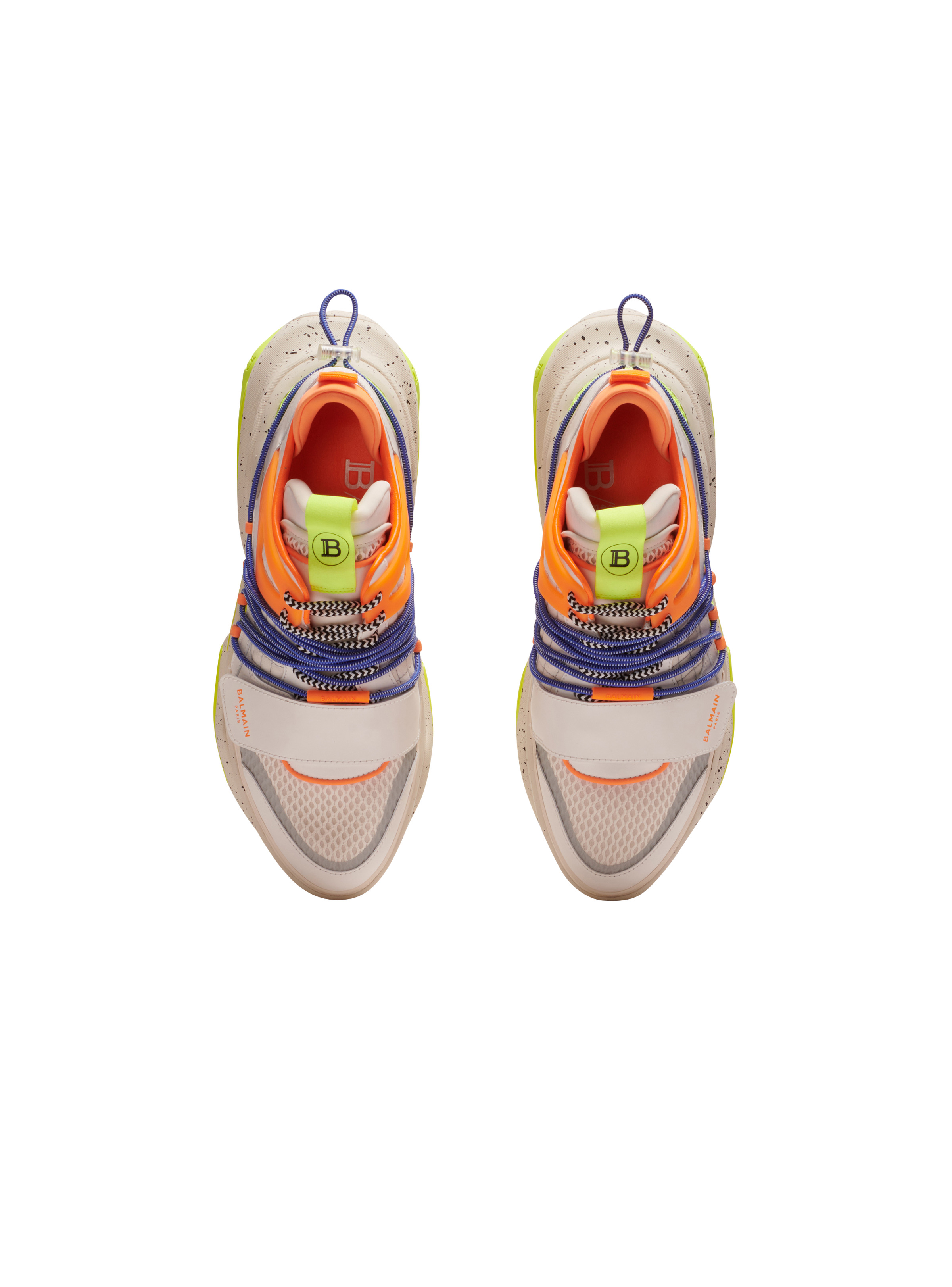 B-Bold low-top trainers in neoprene and suede - 3
