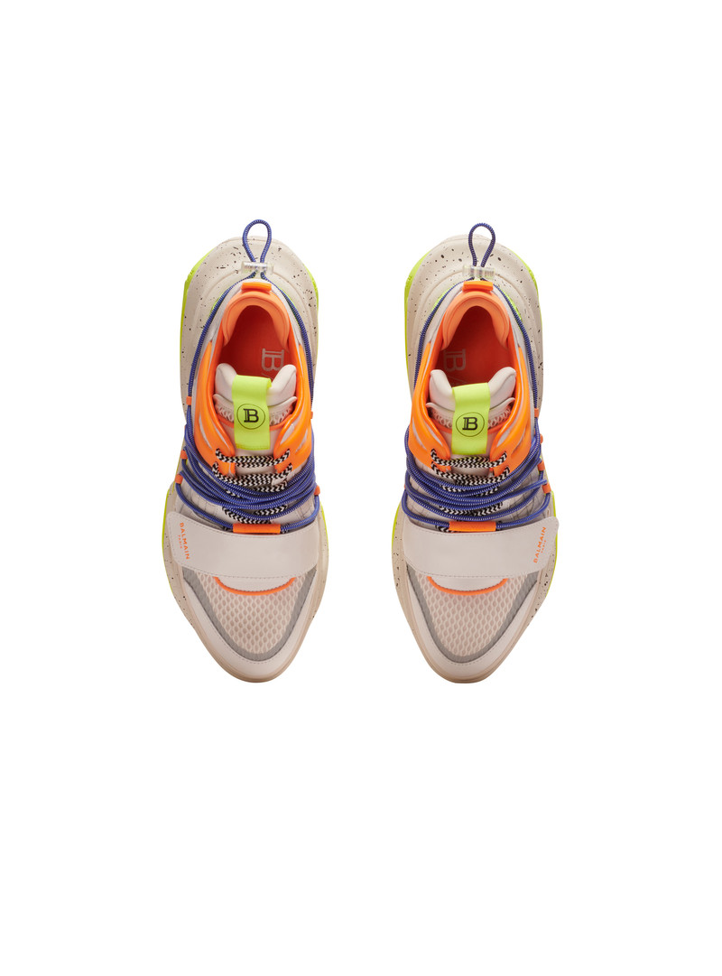 B-Bold low-top trainers in neoprene and suede 3