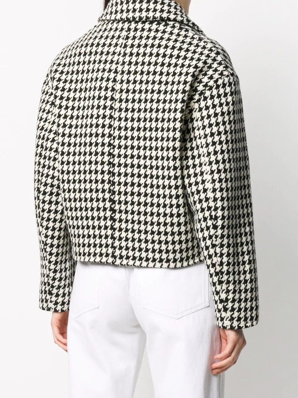 houndstooth boxy fit jacket  - 4