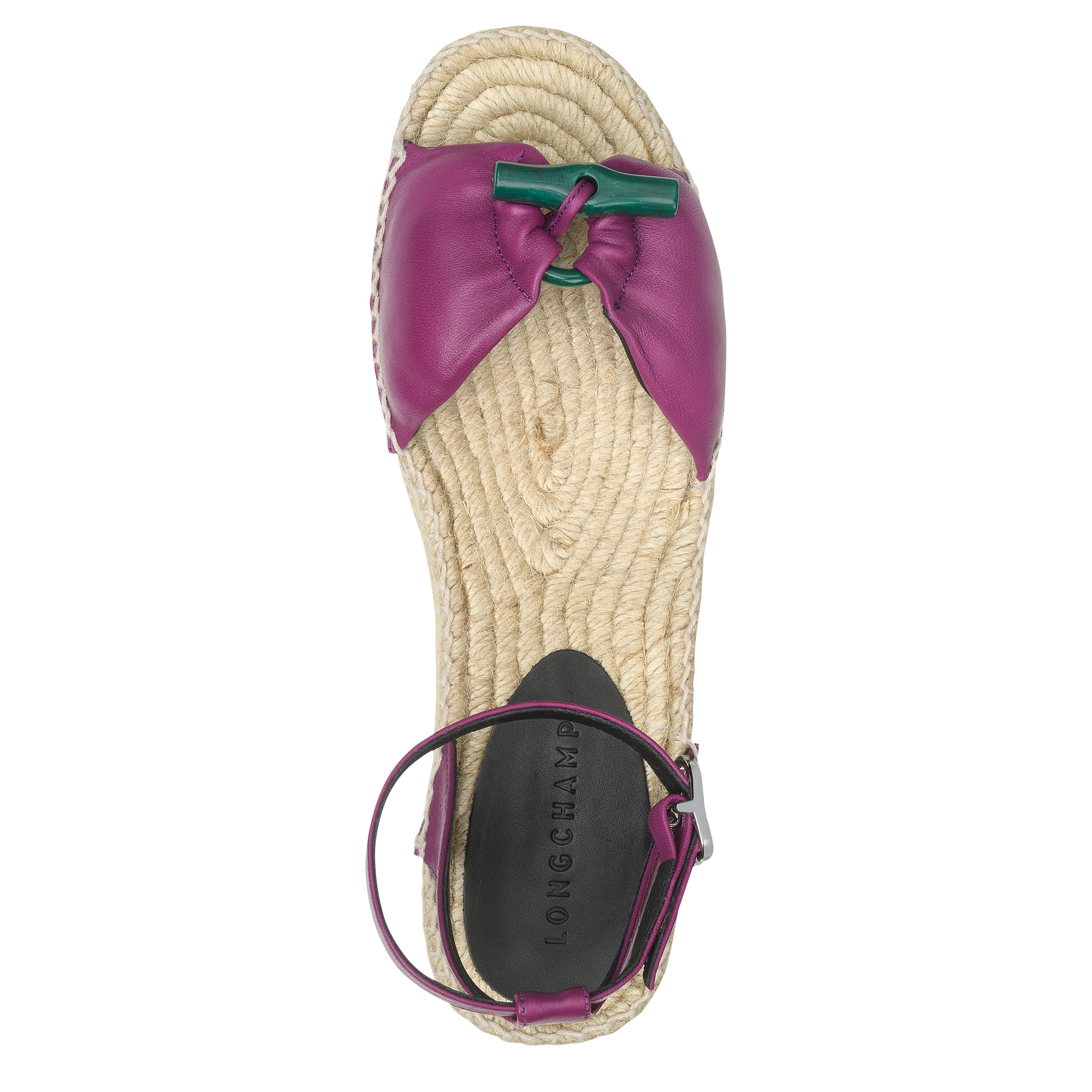 Roseau Wedge espadrilles Violet - Leather - 3