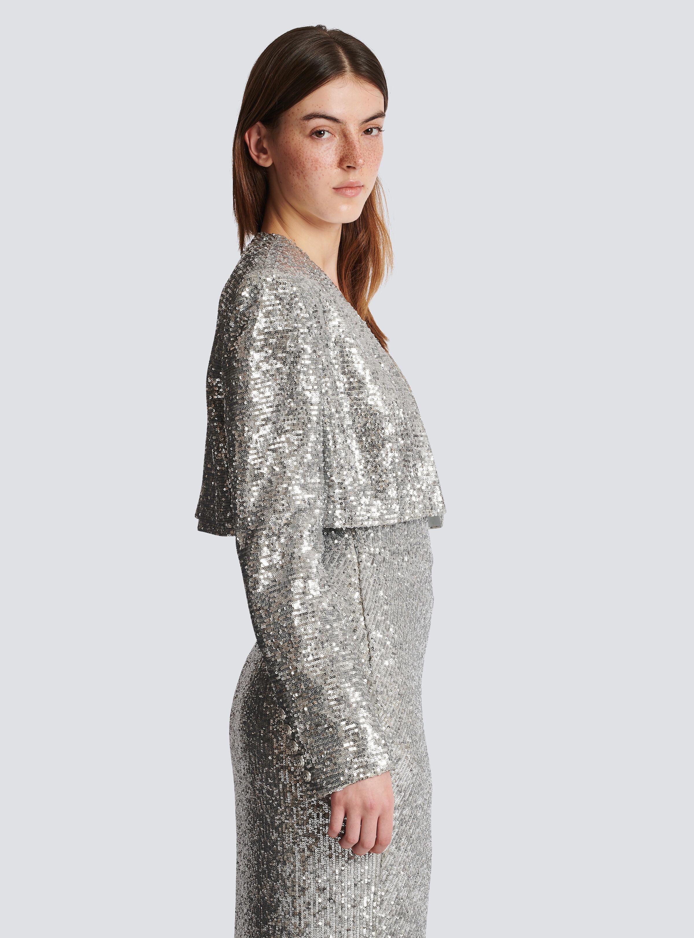 Short sequin jacket - 8