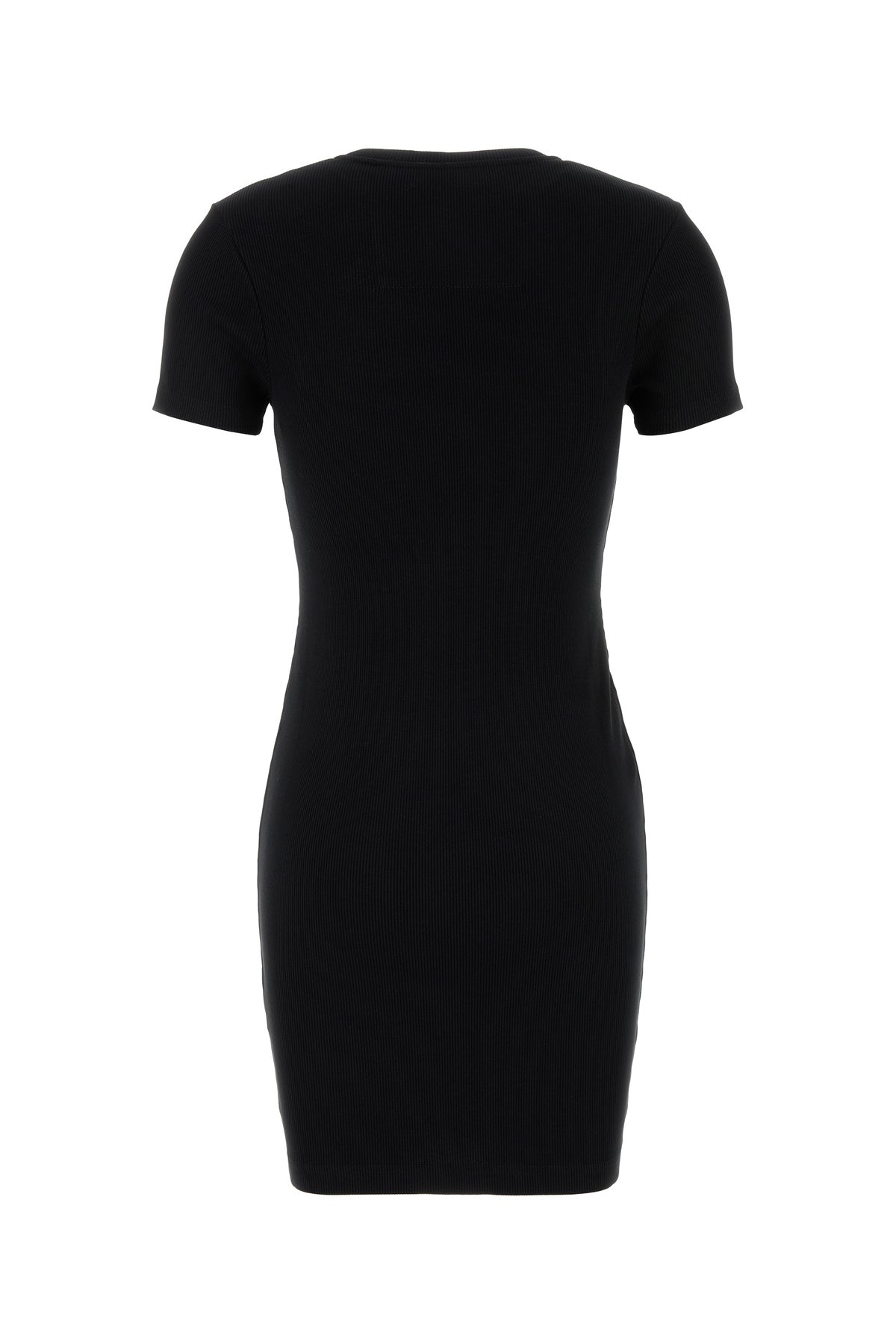 Black stretch cotton dress - 2
