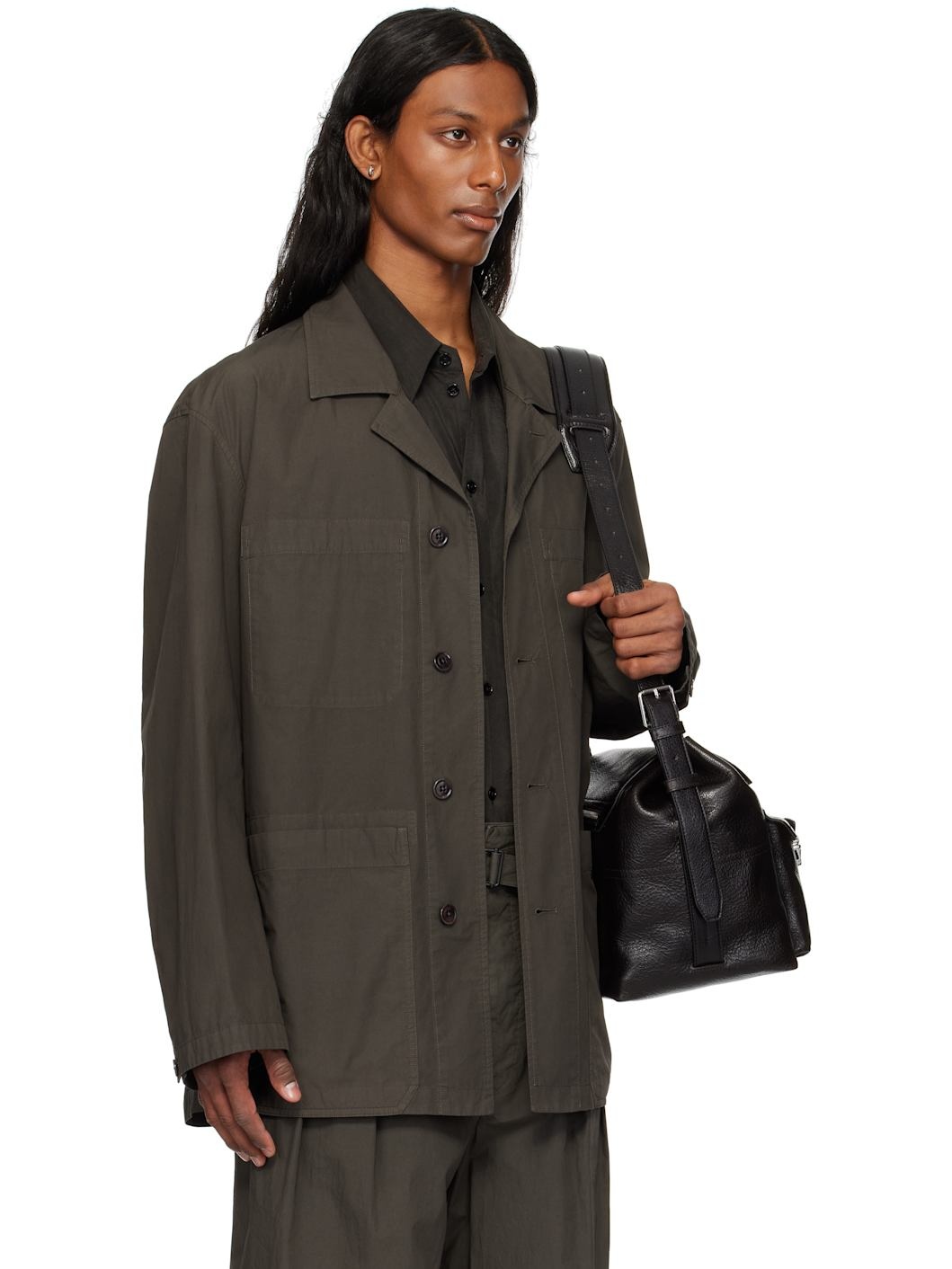 Brown Workwear Shirt Jacket - 2
