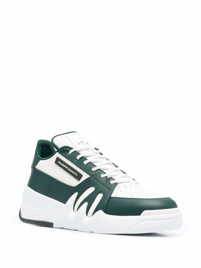 Giuseppe Zanotti colour-block low-top leather sneakers outlook