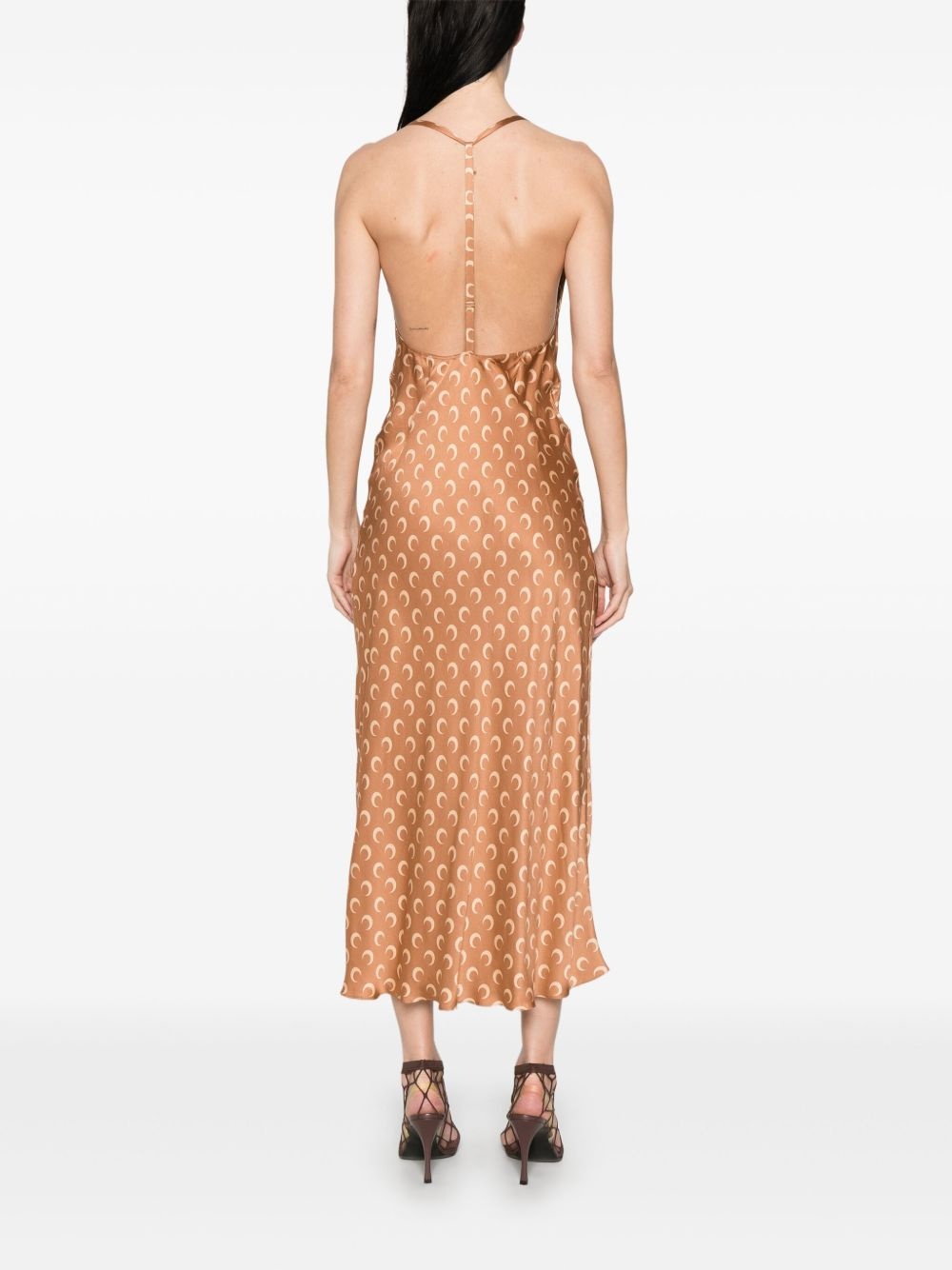 Moon Satin maxi dress - 4